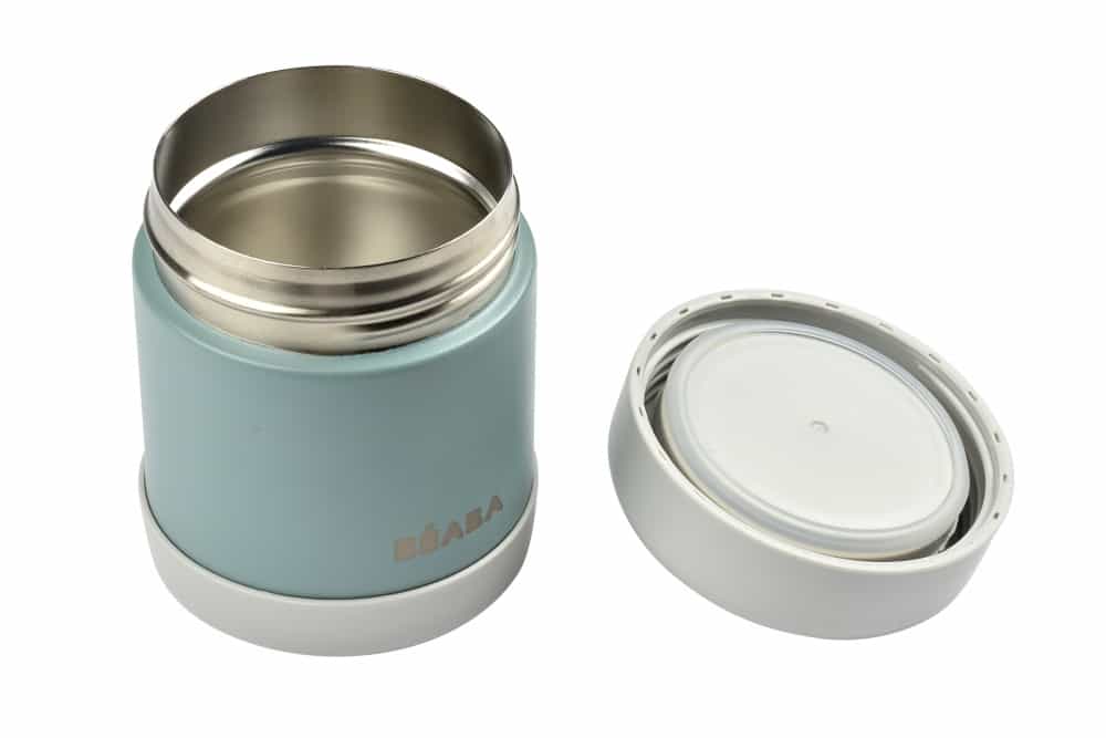 BEABA Stainless Steel 10 oz Baby Food Storage Jar - Airtight Container for Homemade Puree, Snacks & Breast Milk | Perfect for On-the-Go Feeding & Meal Prep