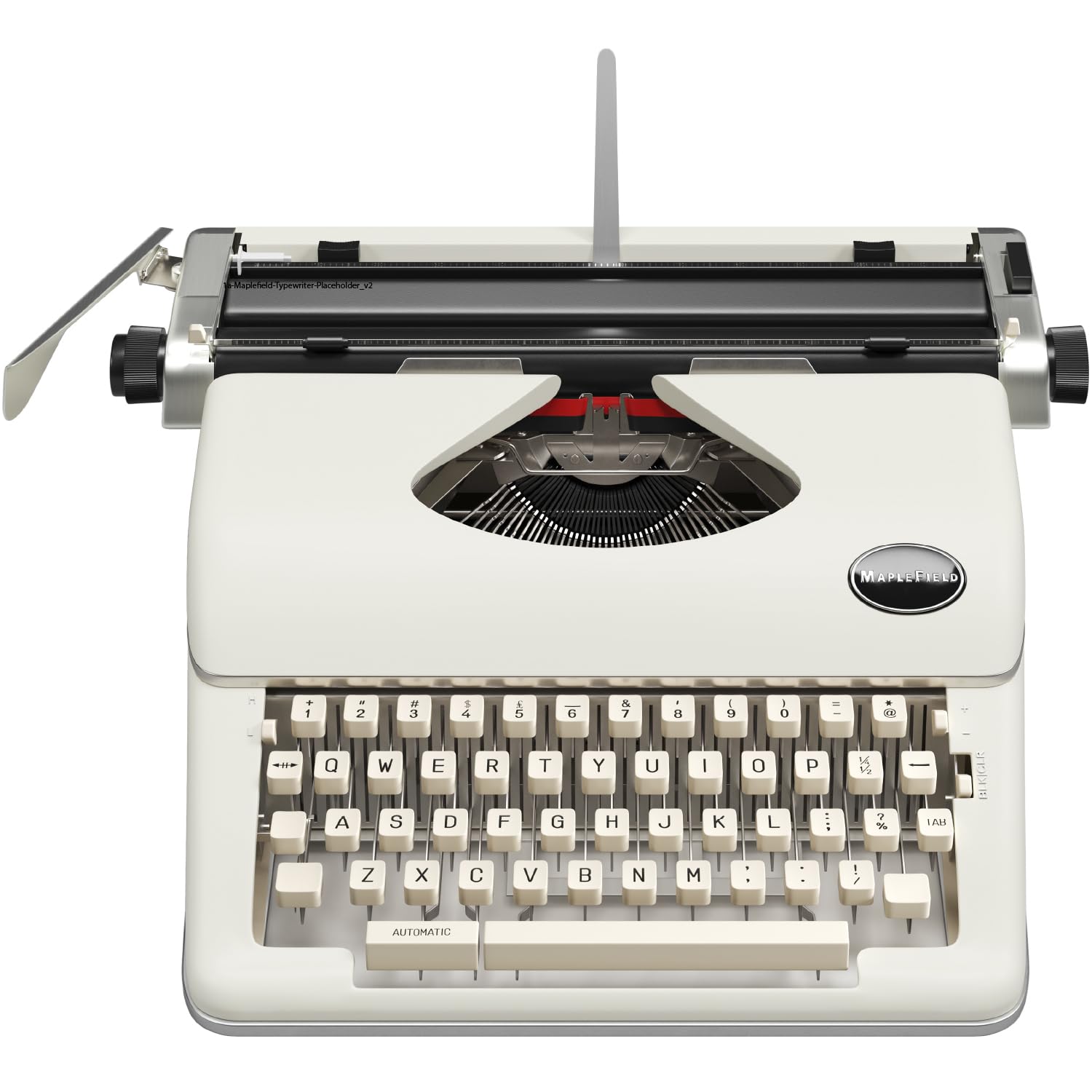 Vintage Classic Manual Typewriter - Antique Writing Machine for Home & Office Decor - Easy Setup Works with 8x11 Paper - Perfect for Writers, Collectors & Retro Enthusiasts (Cream) | Great Gift for Novelists, Journalists & Vintage Lovers