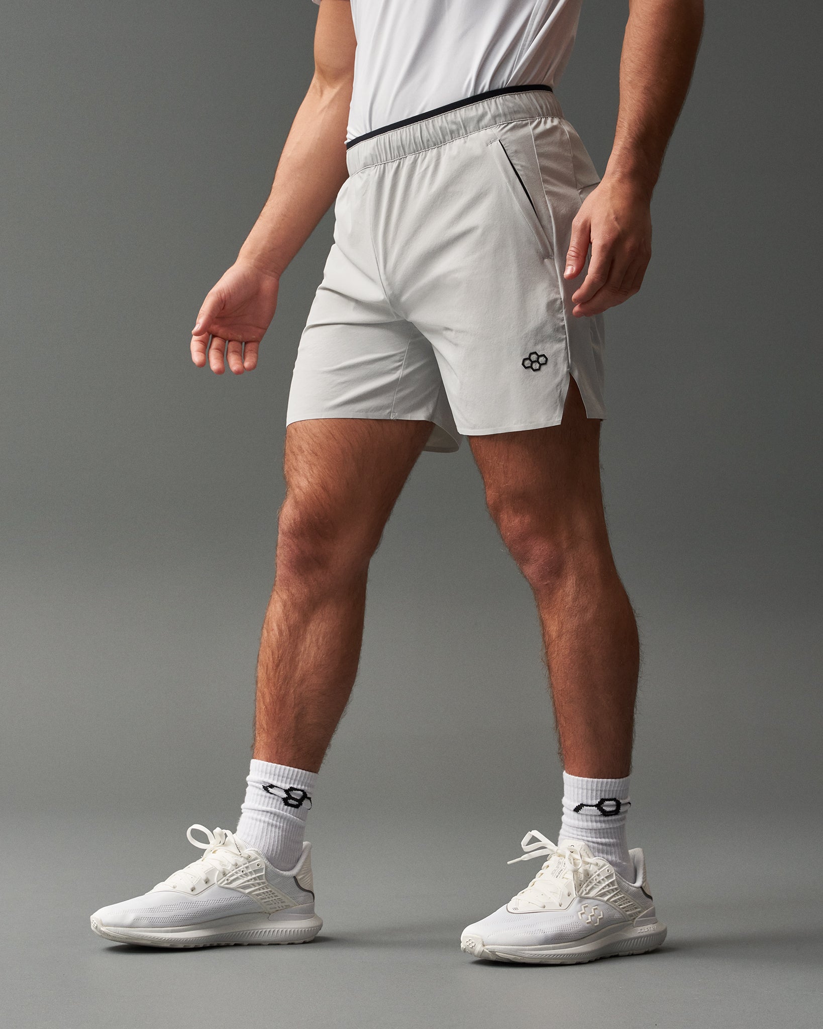 RUDIS Performance Uniform Shorts - Lunar Gray - High-Performance Wrestling & Training Shorts for Athletes - Ideal for MMA, BJJ & Gym Workouts