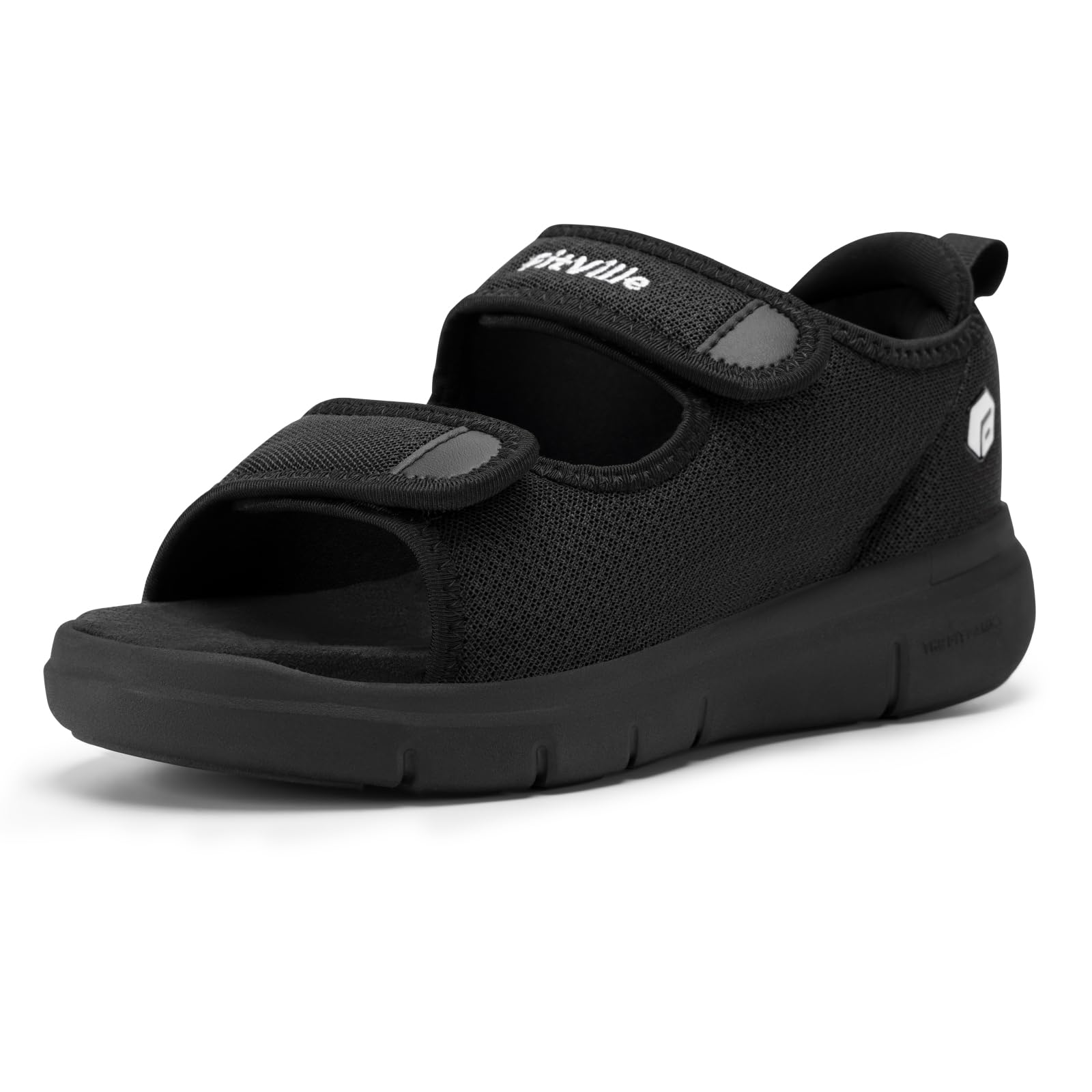 FitVille Diabetic Sandals for Men - Wide Width Orthopedic Sandals with Arch Support & Adjustable Straps - Ideal for Diabetics, Elderly & Plantar Fasciitis Relief - Perfect for Walking, Travel & Daily Comfort