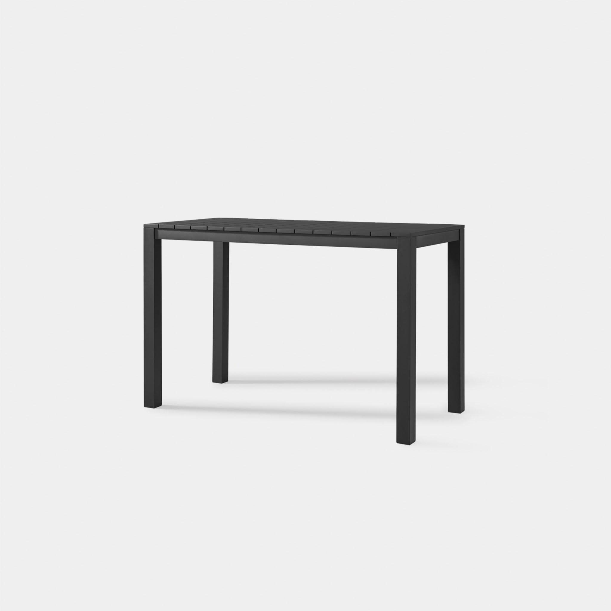 Premium Aluminum Rectangle Bar Table - Durable & Modern Outdoor/Indoor Dining Table for Patio, Restaurant, or Home Use