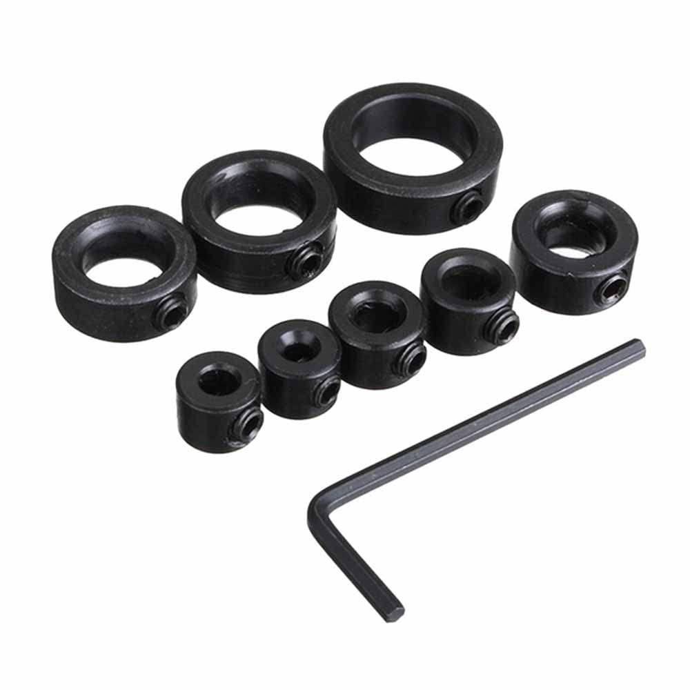 9PCS Small Wrench Drill Depth Stop Ring Set (3-16mm) - Precision Woodworking Drill Bit Limiter for Professional & DIY Projects - Perfect for Cabinet Making, Furniture Assembly & Wood Crafts