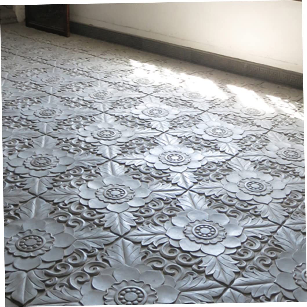 Lotus Shaped Square Paving Mould - Reusable Concrete Cement Mold for Garden Stepping Stones, Walkway & Wall Pavement - Perfect for DIY Pathways, Patios and Landscape Design Projects