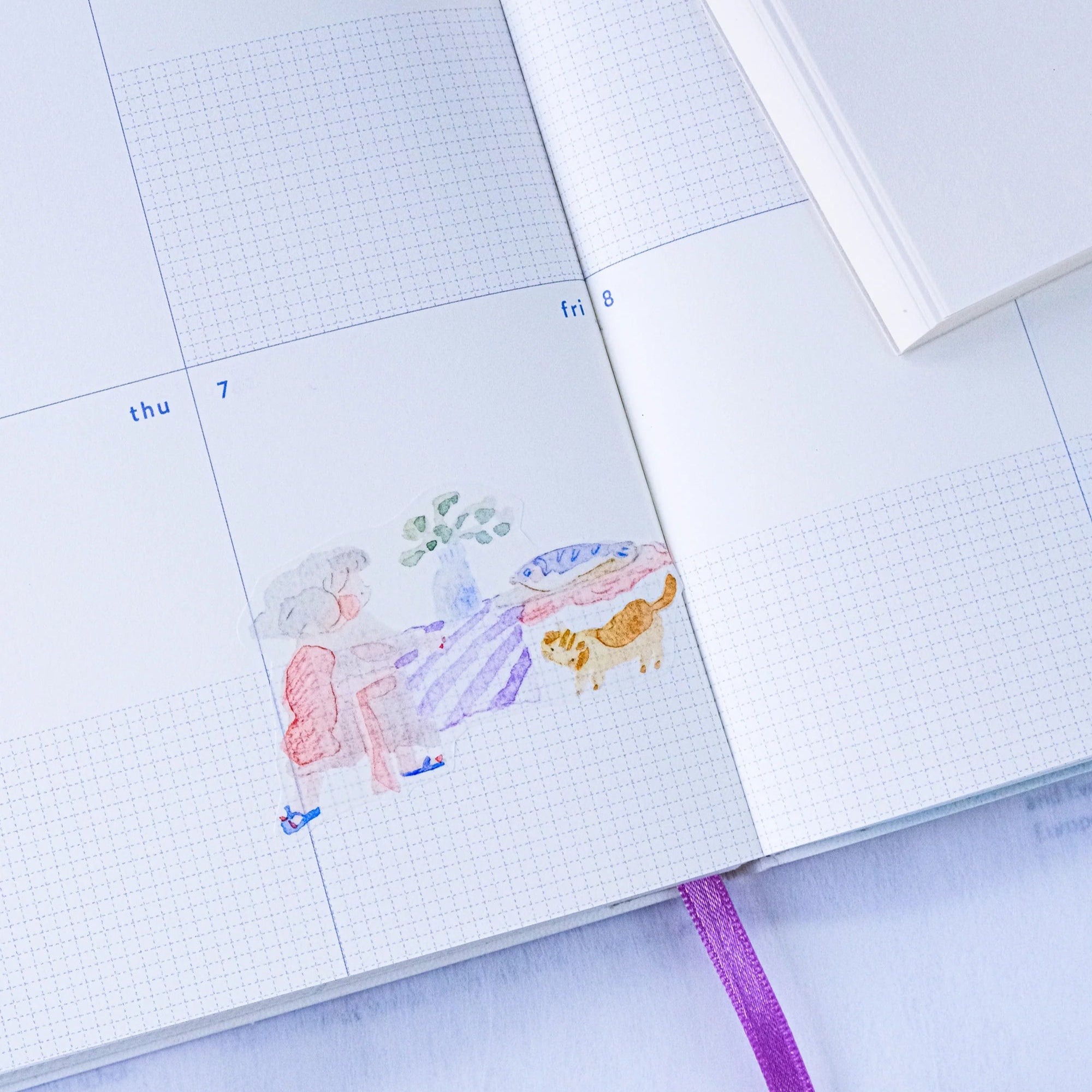 Dodolulu Decorative Washi Tape - A La Table Design for Scrapbooking, Journaling, and DIY Crafts | Perfect for Gift Wrapping, Home Decor, and Planner Stickers
