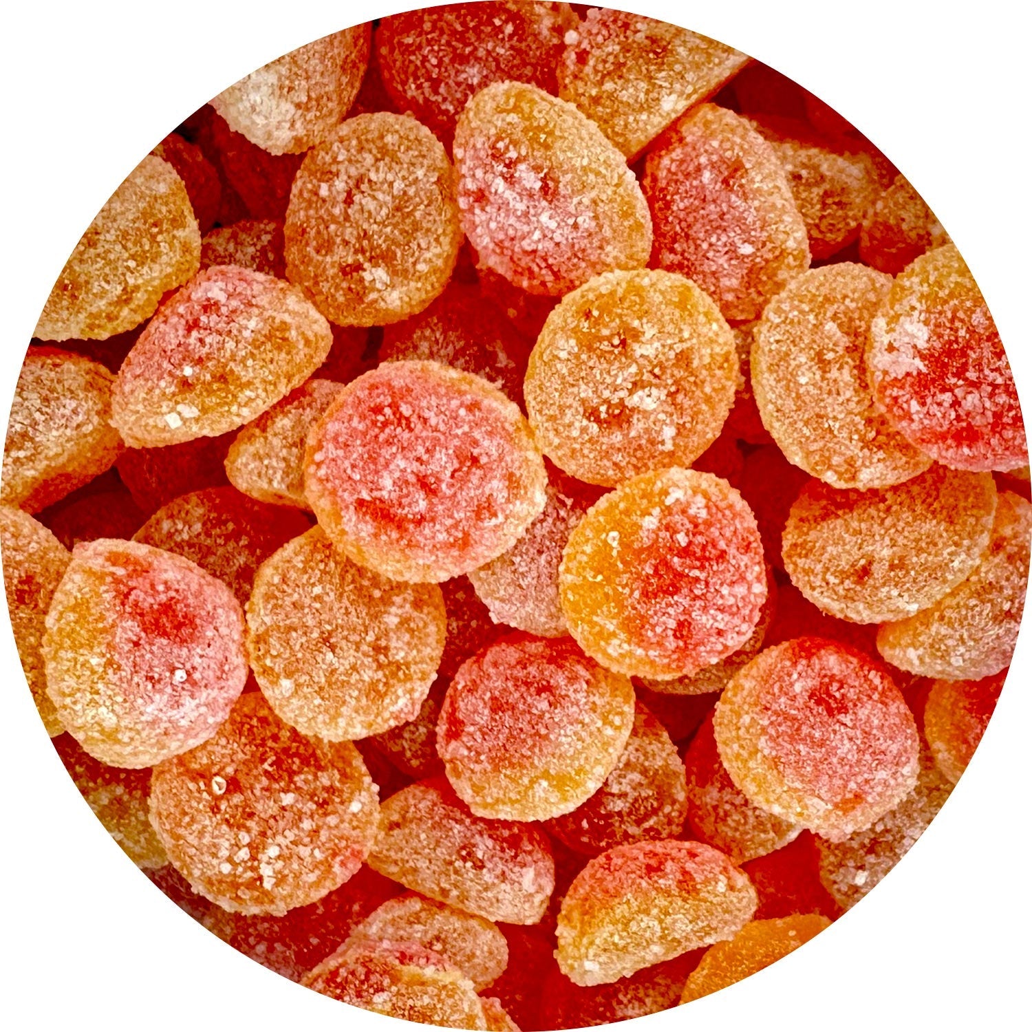 Jovy Gummy Peach Slices Candy - 5 Pound Bulk Bag | Soft & Chewy Peach Flavored Gummies | Perfect for Parties, Snacking, and Candy Buffets