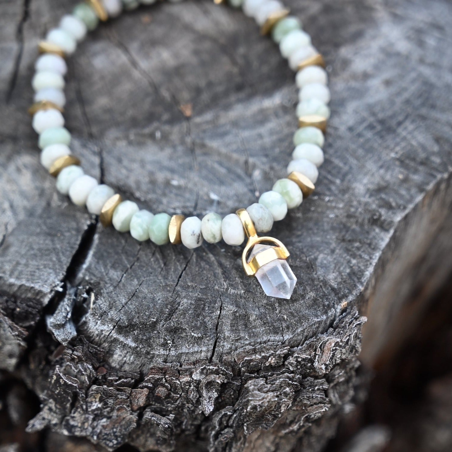 Fresh Beginning Quartz Bracelet for Women - Natural Healing Crystal Jewelry for Positive Energy & Stress Relief - Perfect for Meditation, Yoga & Daily Wear