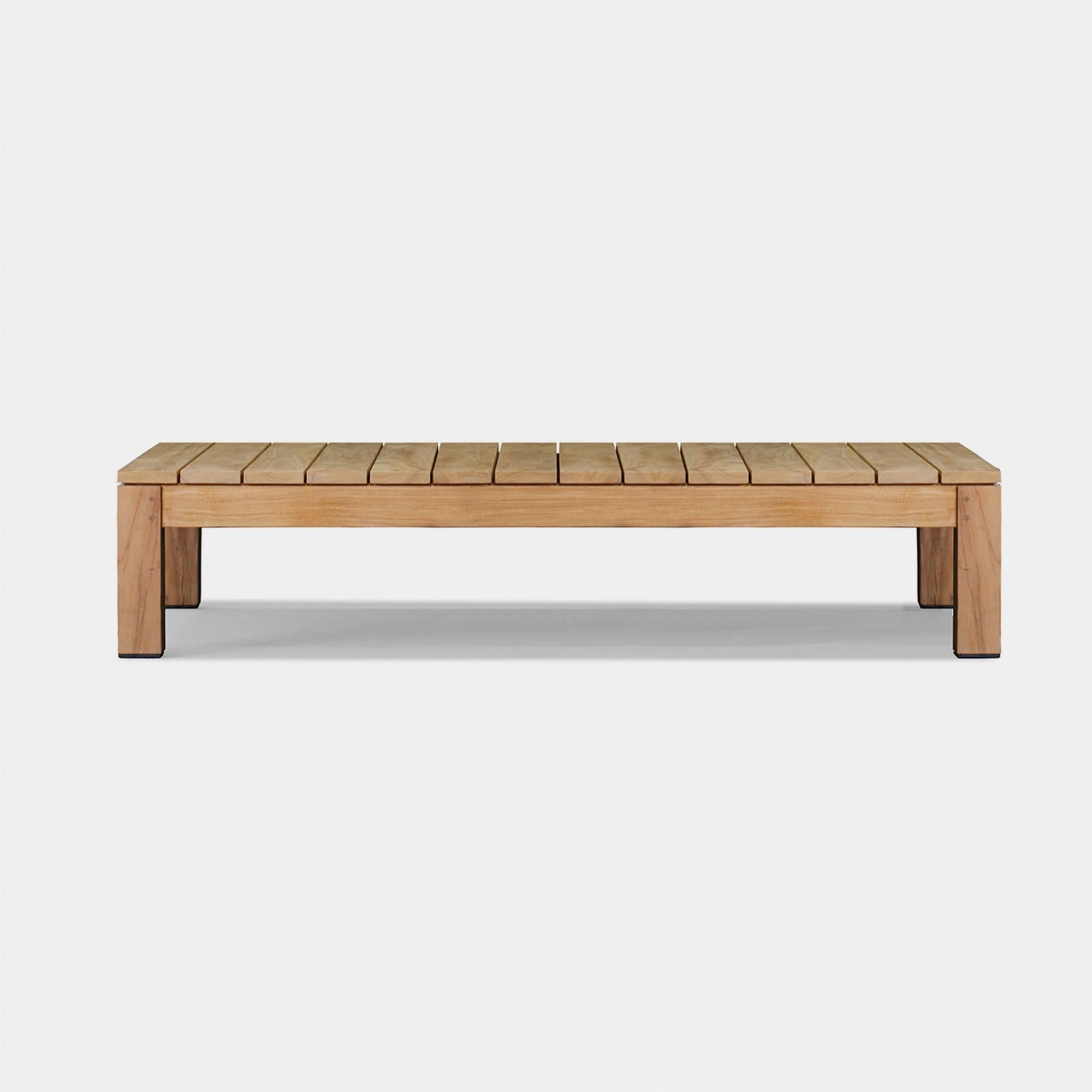 Handcrafted Pacific Teak Coffee Table - Solid Wood Modern Living Room Furniture for Home Decor & Cozy Gatherings