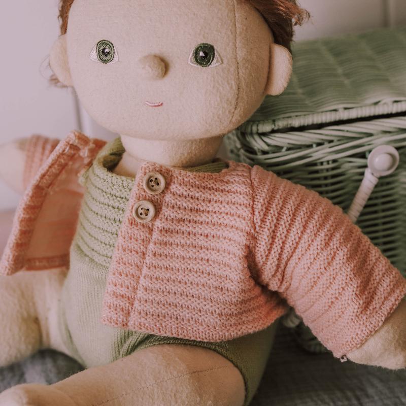 Dinkum Doll Women's Rose Cardigan - Soft Knit Sweater for Casual Wear, Office & Fall Outfits | Cozy Layering Piece for Everyday Style