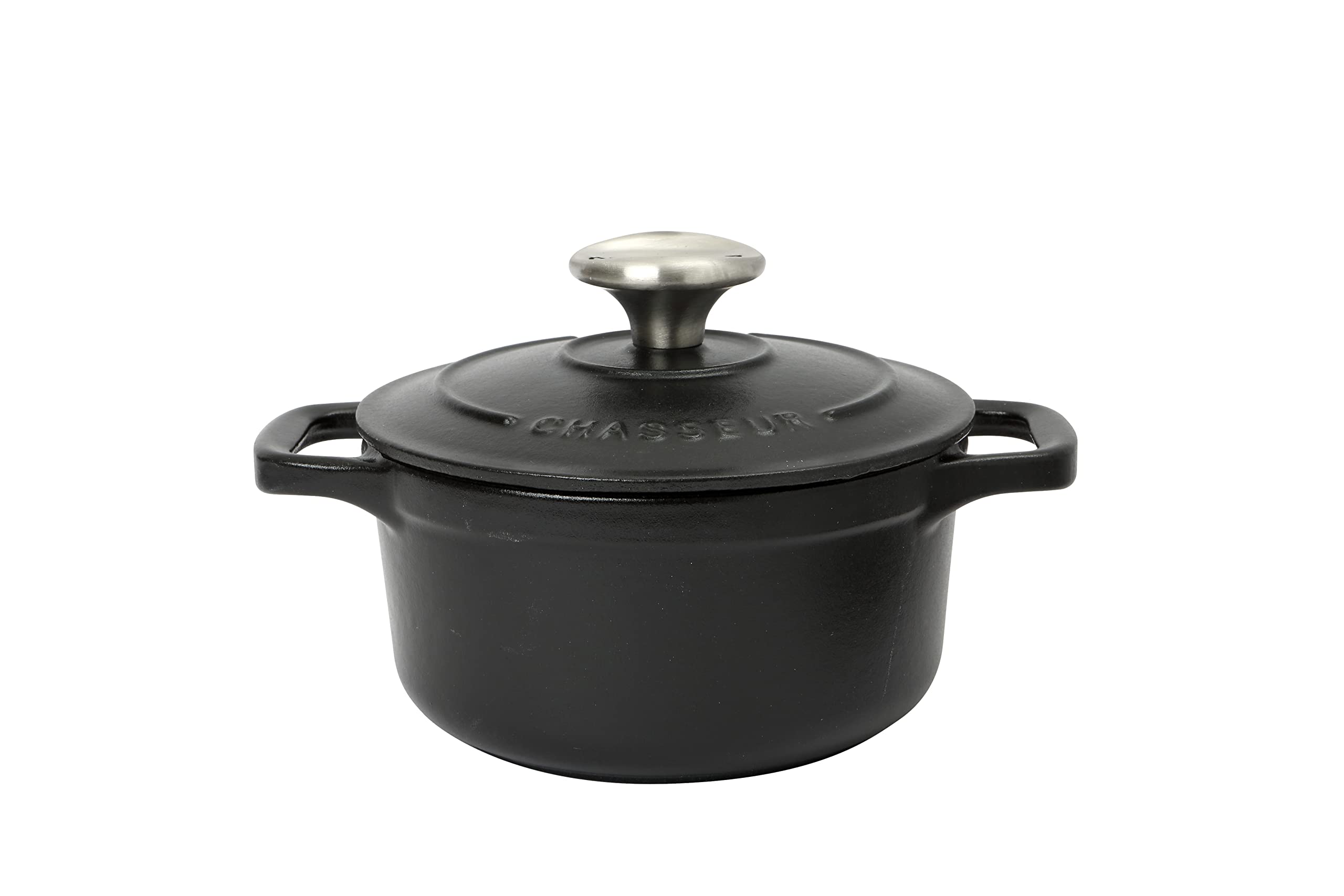 Premium Enameled Cast Iron Dutch Oven with Lid - 6.7QT Black FN423 Dual Handle Cookware for Bread Baking, Soups, Stews & Roasting - Non-Stick Enamel Coated Oven Safe Pot for Camping, Kitchen & Outdoor Cooking (17x13x11cm)