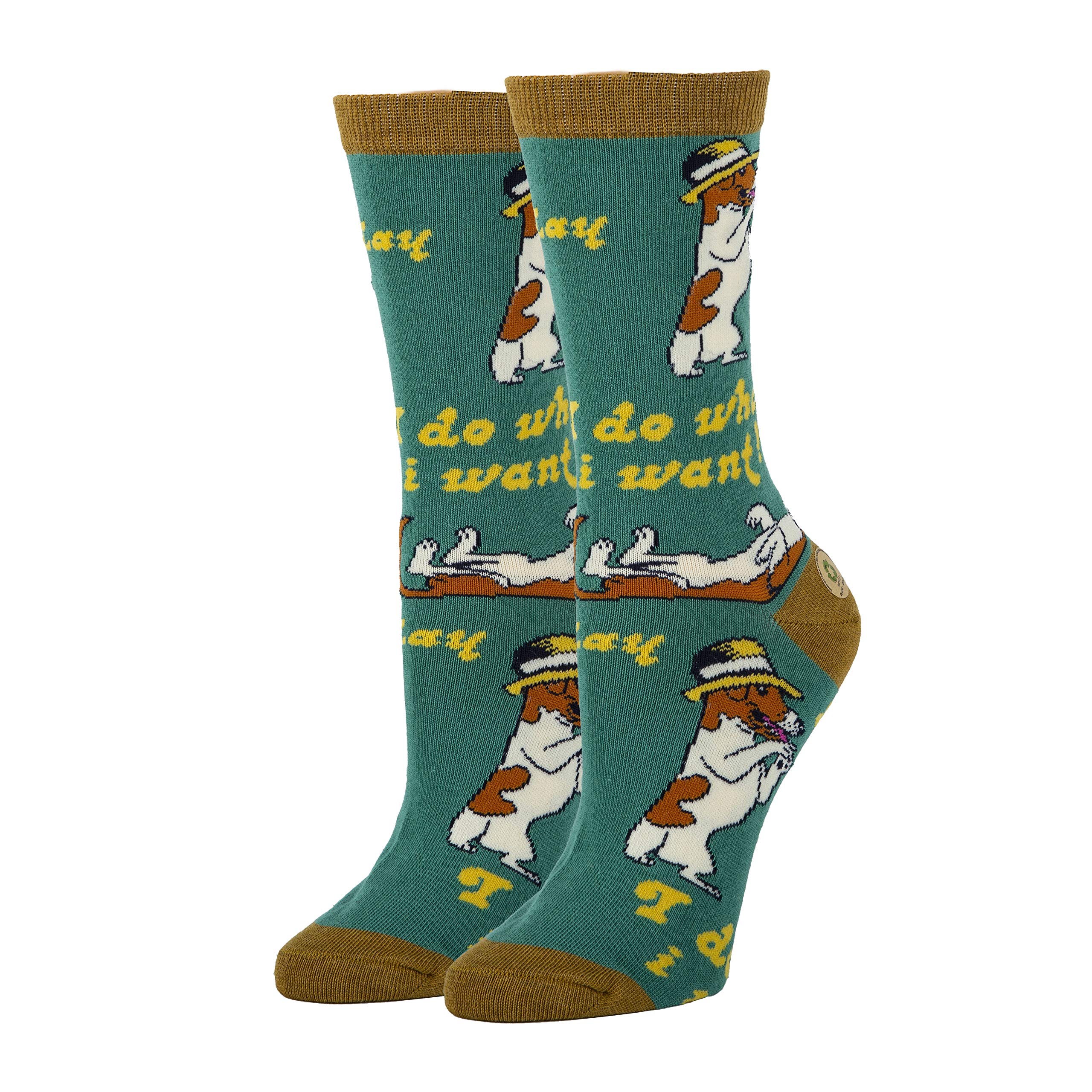 Funny Animal Crew Socks for Women - Cute Dog Lover Novelty Socks (Fits US Women's Shoe Size 5-10) - Perfect Gift for Pet Owners, Office Humor & Casual Wear