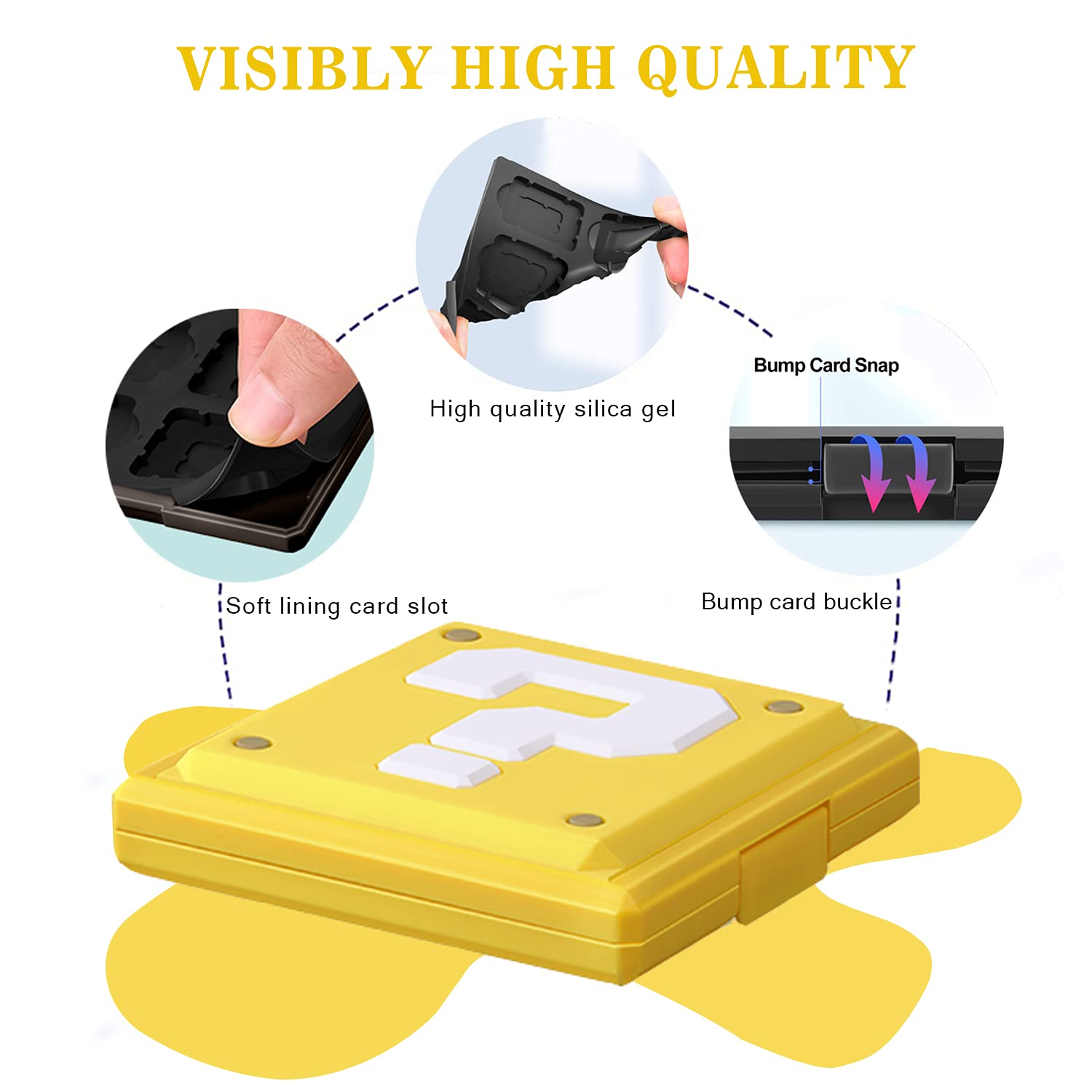 Nintendo Switch Game Card Case - Portable Thin Hard Shell Protective Storage Box with 12 Slots for Switch Lite/NS/NX | Shockproof Cartridge Holder for Travel & Gaming Storage