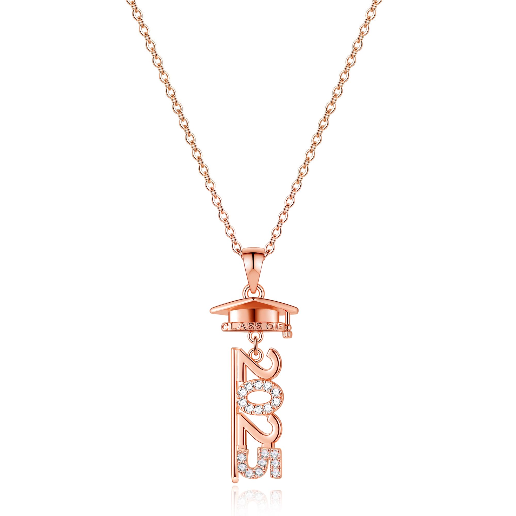 Yesteel Class of 2025 Graduation Necklace for Women - Best Friend Gift for High School & College Graduates - Elegant Jewelry for Commencement Ceremony & Special Occasions