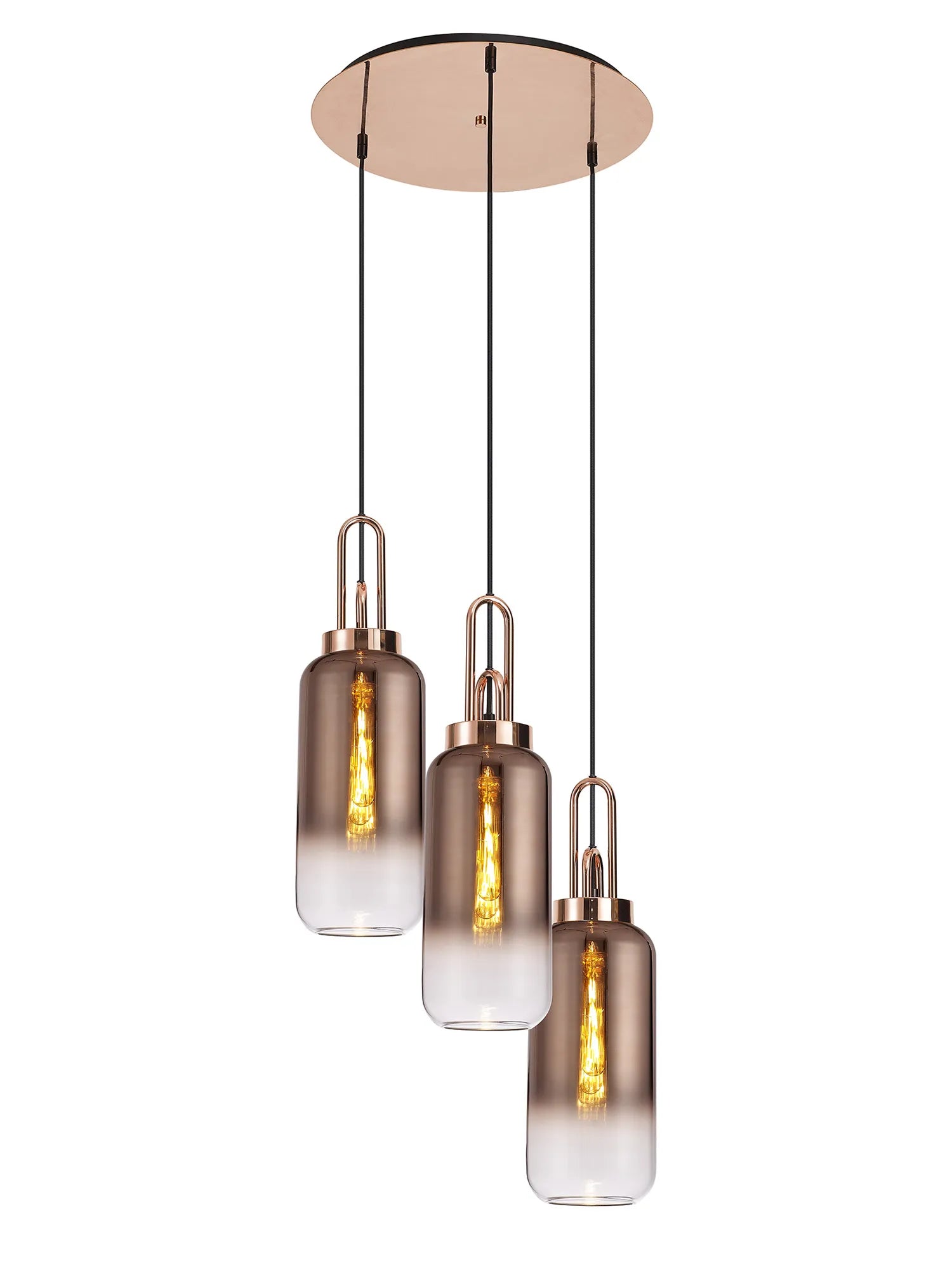 Stylish Cadiz 3-Light Cluster Pendant - Modern Ceiling Lighting Fixture for Dining Room, Kitchen Island & Living Room Decor