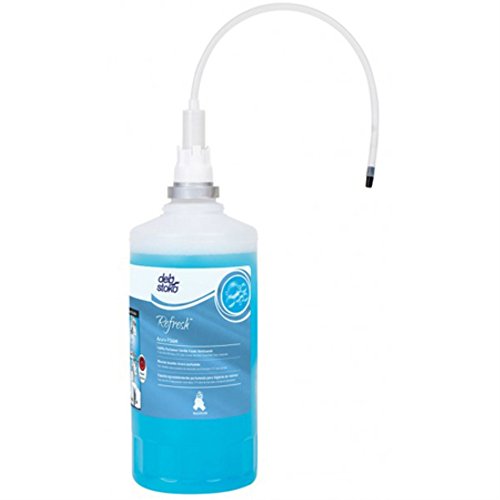 Deb Stoko Refresh Azure Foam Hand Wash - 1.6 Liter (4 Pack) | Antibacterial Liquid Soap for Kitchen, Bathroom & Office | Refreshing Scent & Moisturizing Formula