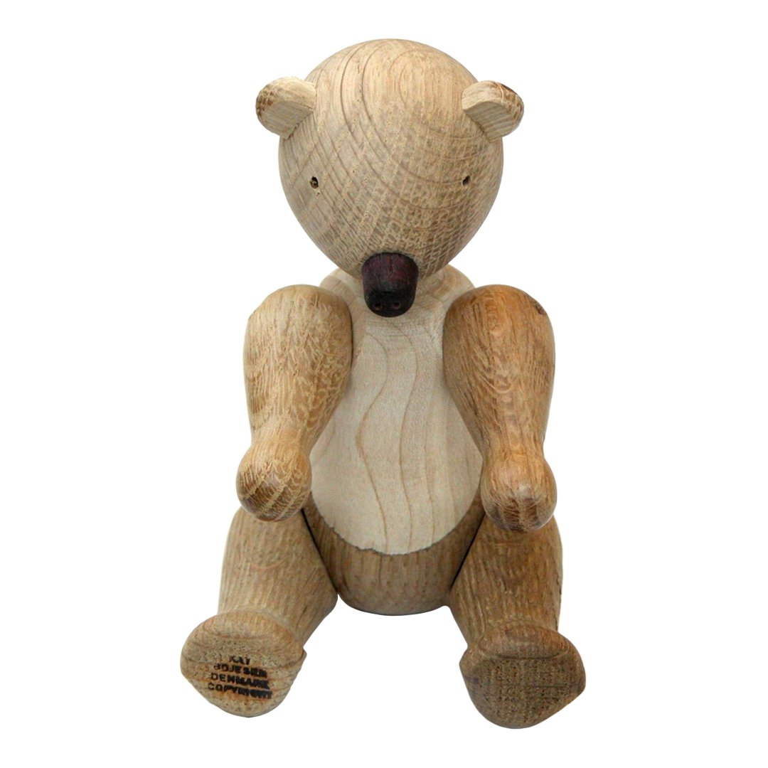 Kay Bojesen Wooden Bear Figurine - Handcrafted Scandinavian Decorative Collectible for Home, Nursery & Gift Giving