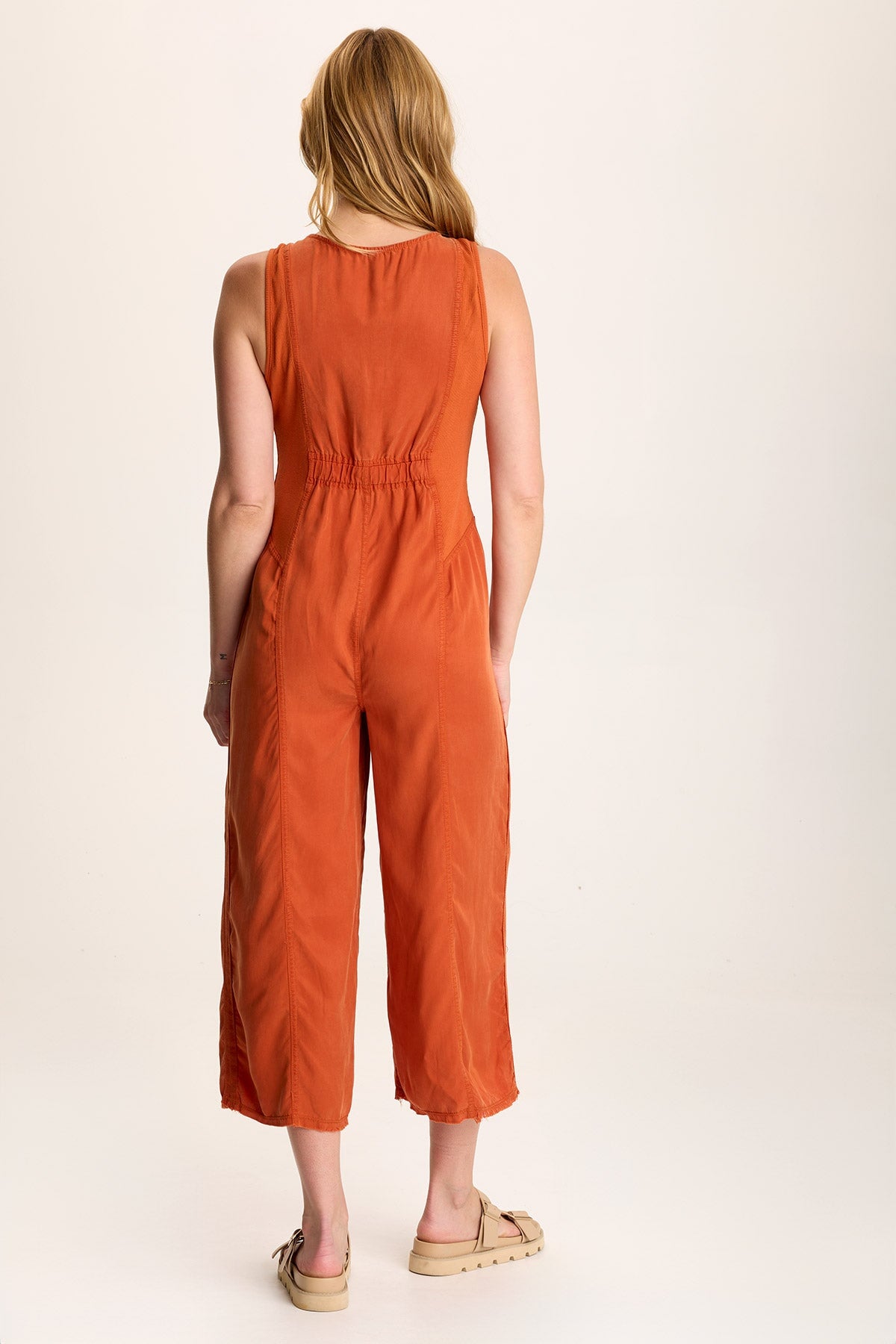 Linette Women's V-Neck Jumpsuit with Adjustable Straps - Casual Romper for Summer, Beach, Travel & Date Night Outfits