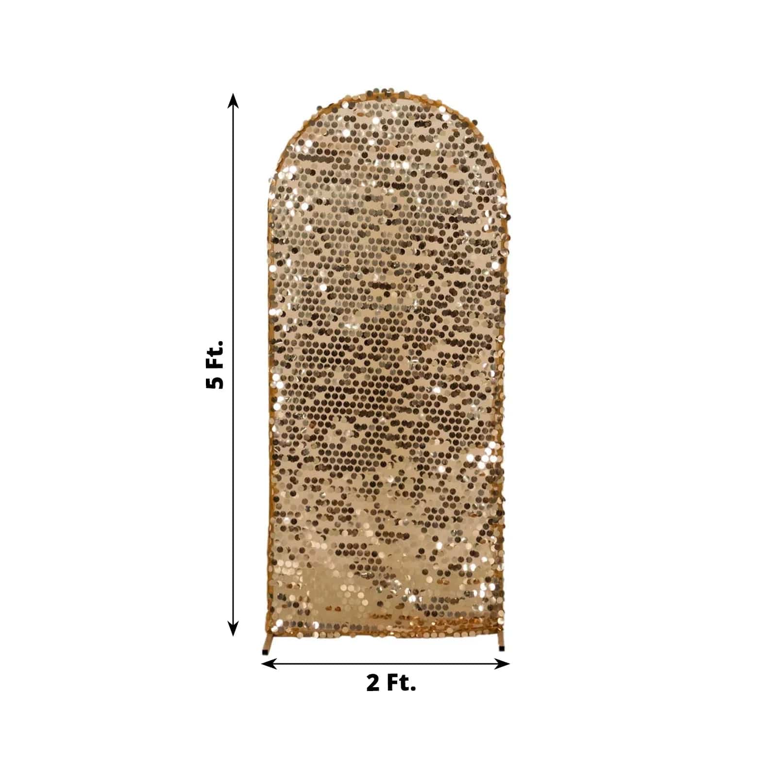 Sparkly Big Payette Sequin Fitted Chiara Backdrop Stand Cover - Elegant Party Decor for Weddings, Events & Photo Booths