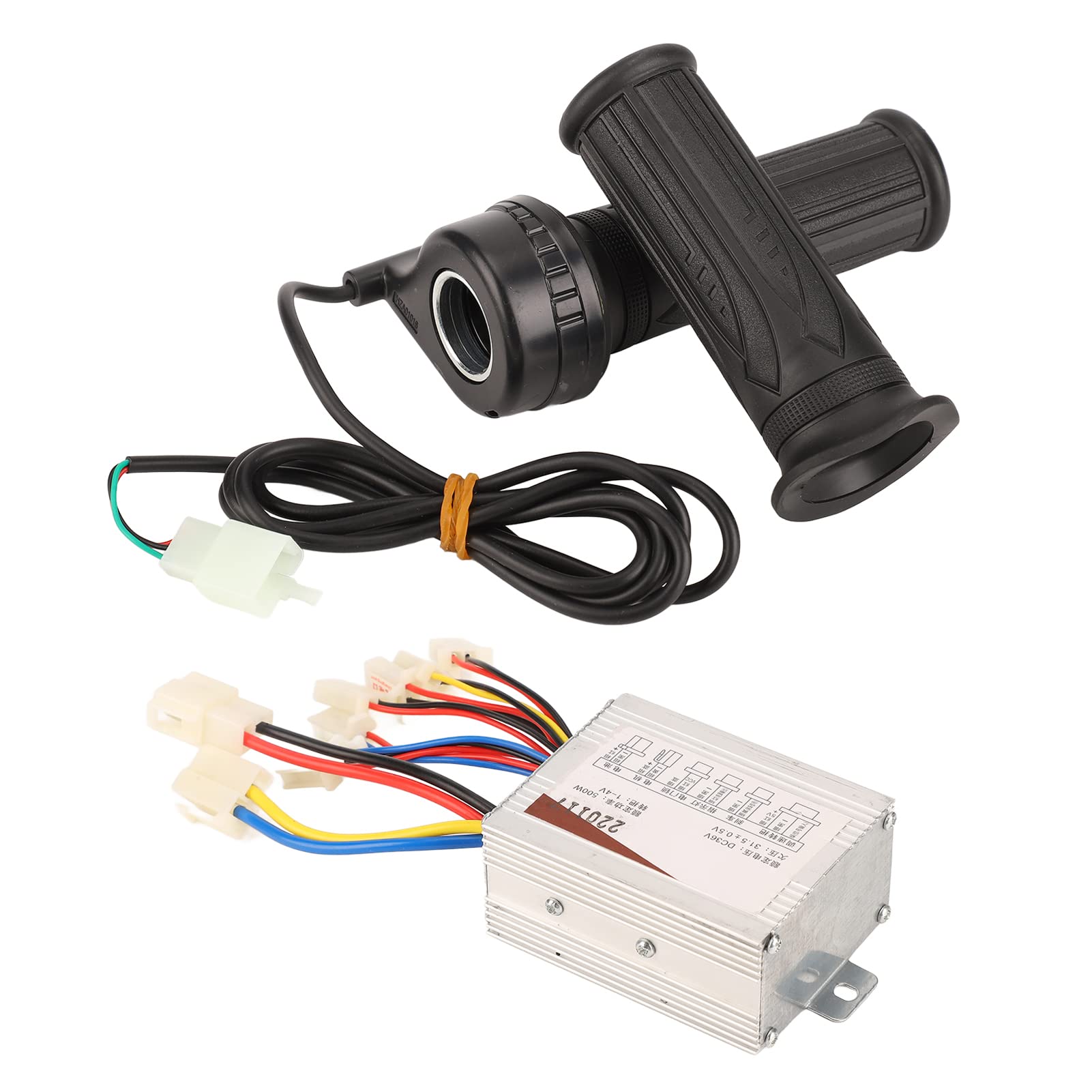 36V 500W Electric Bike Throttle Handle Kit - Aluminum Alloy Scooter Controller Grip for E-Bikes & Motorcycles | Perfect for Commuting, Off-Road Adventures & Urban Riding