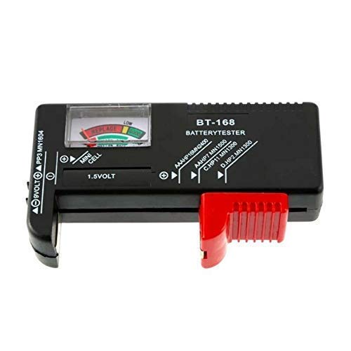Kian BT-168 Digital Battery Tester - AA AAA 1.5V Battery Checker & Power Measuring Instrument for Household & Office Use - Perfect for Toys, Flashlights, Remote Controls and Electronic Devices