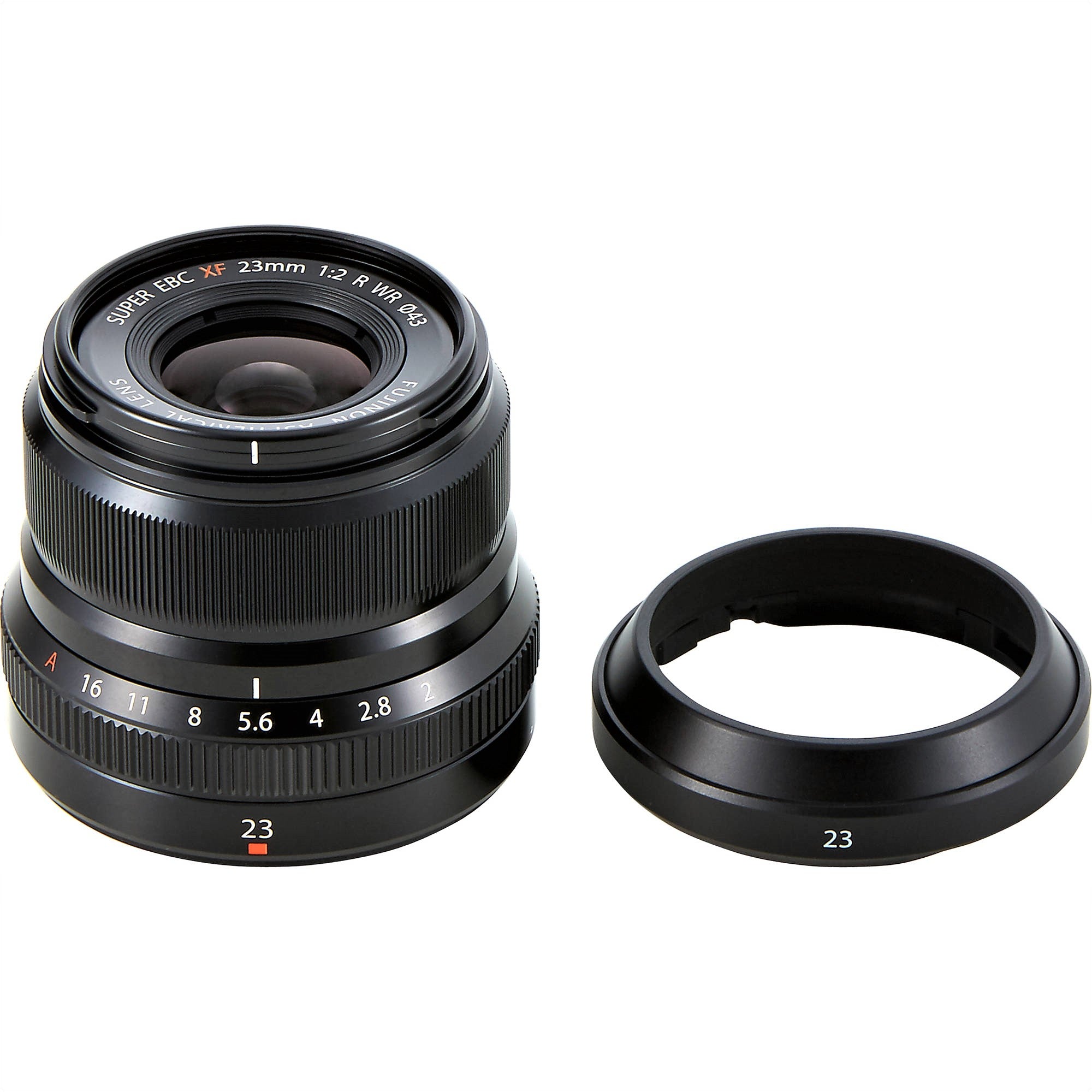 Fujifilm XF 23mm F/2 R WR Lens - Weather Resistant Prime Lens for Fujifilm X-Mount Cameras (Black & Silver) - Perfect for Street Photography, Travel & Everyday Shooting