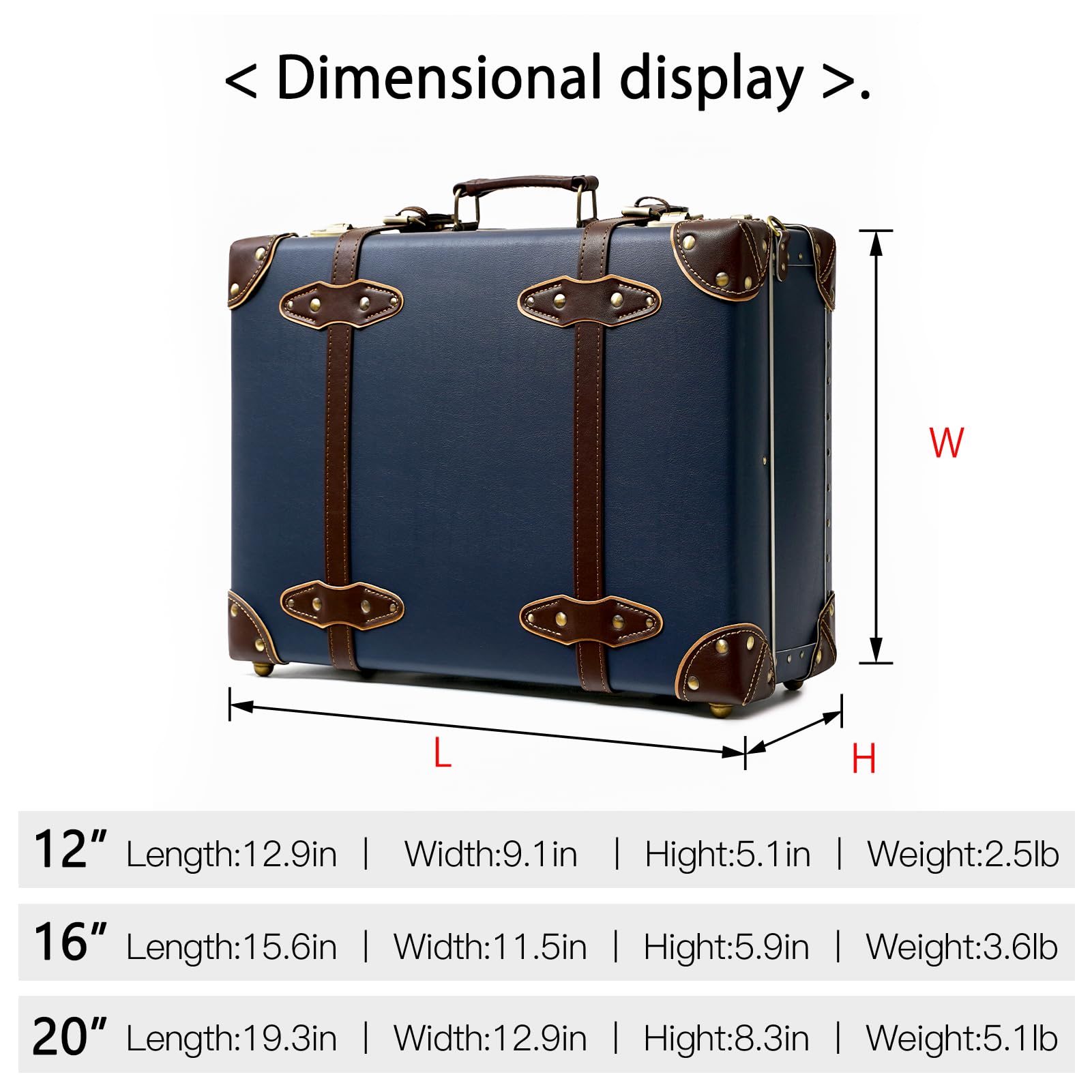 Vintage Leather Carry-on Suitcase - Cute Mini Overnight Trunk with Shoulder Strap for Women | Perfect for Weekend Getaways, Business Trips & Airplane Travel