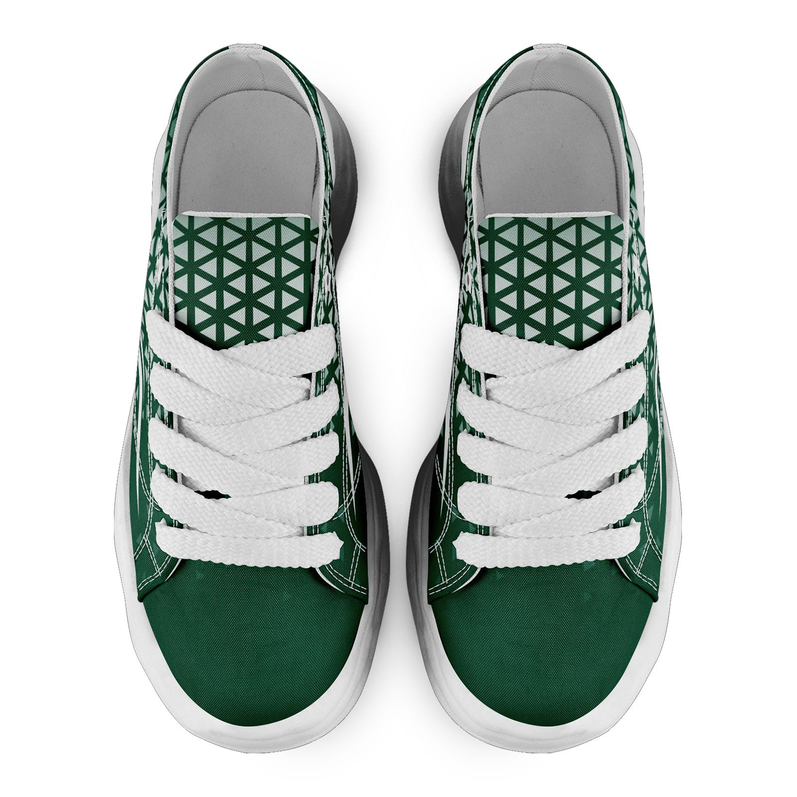 Custom Green & White New York Themed Personalized Sneakers - Unisex Casual Shoes for Walking & Streetwear Fashion (Model FN038 D023003 Size 28) | Perfect for Urban Style, Sneaker Collectors & Unique Gift Ideas