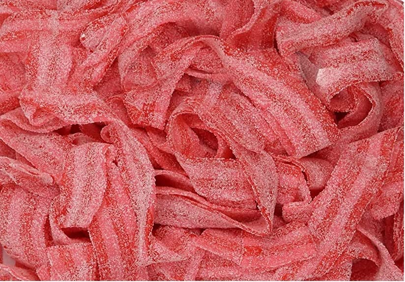 Bayside Sour Candy Belts - Assorted Flavors (Raspberry, Cherry) - 5LB Bulk Sour Belts for Parties, Movie Nights & Candy Buffets