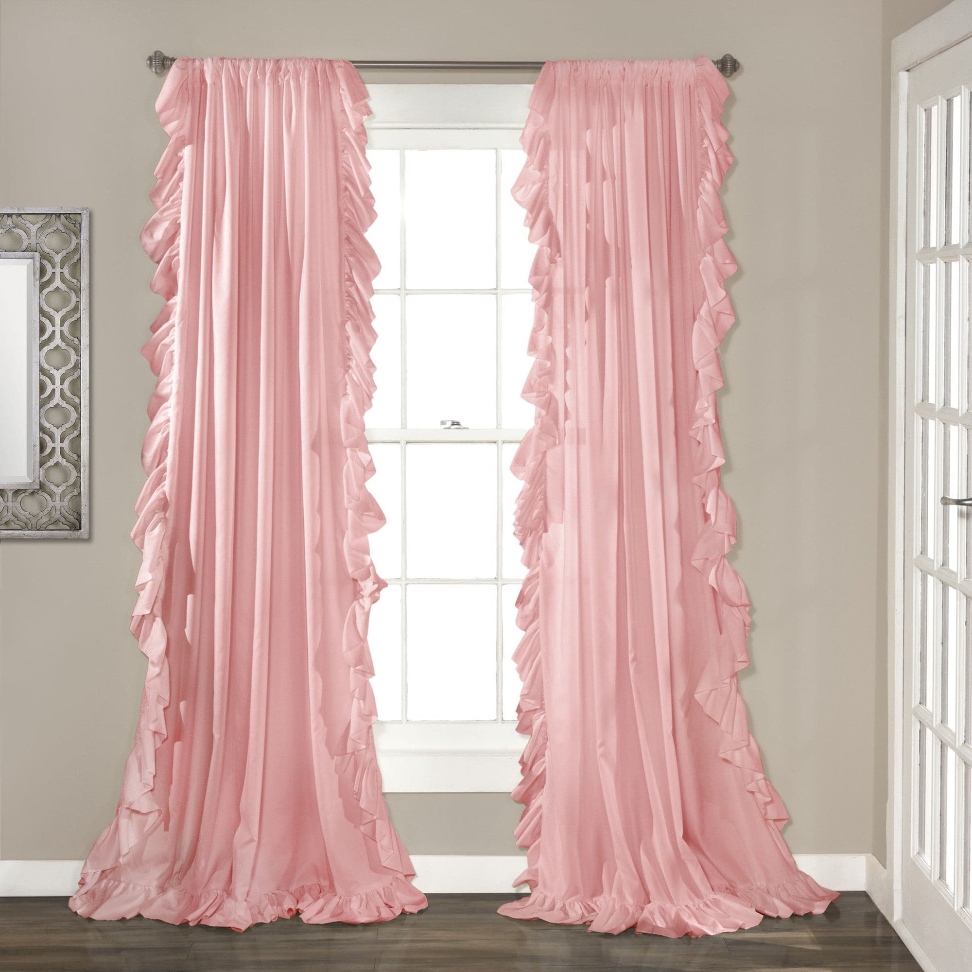 Reyna Window Curtain Panel Set - Blackout Thermal Insulated Drapes for Living Room & Bedroom - Noise Reducing & Energy Saving Home Decor