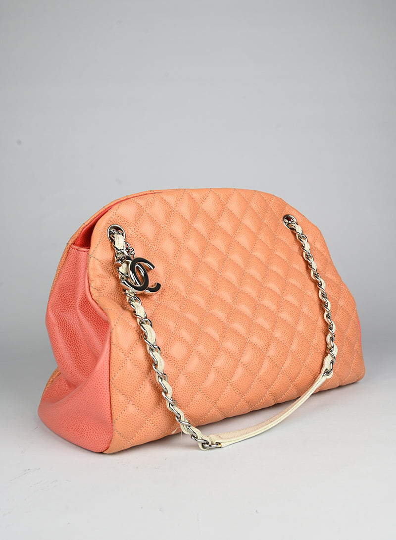 Chanel Quilted Leather Bag in Salmon Pink - Luxury Designer Handbag for Women, Perfect for Parties, Work & Everyday Use