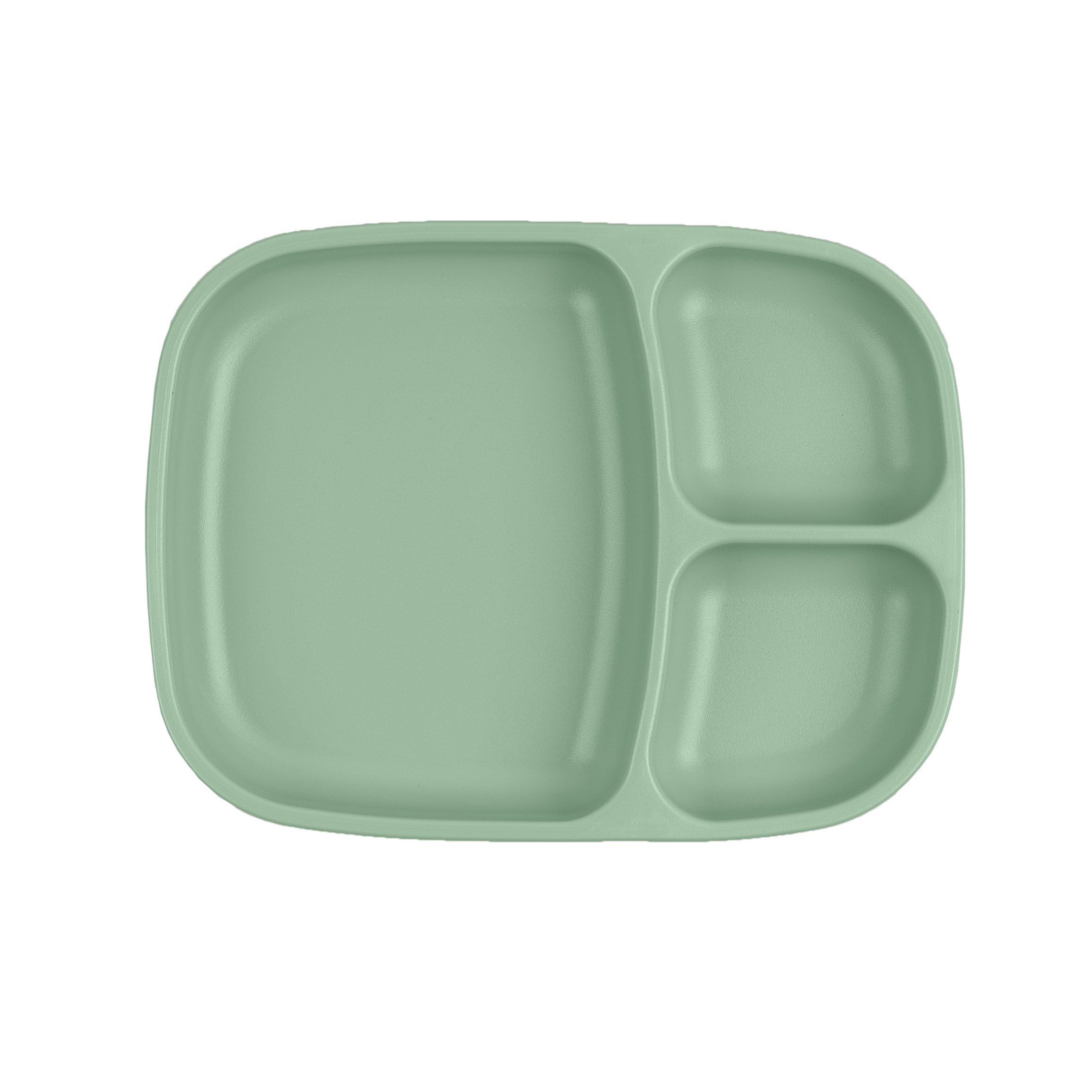 Re Play Divided Plate Large - BPA-Free, Eco-Friendly Kids Dinnerware for Toddlers & Babies - Perfect for Home, School, and Travel Meals