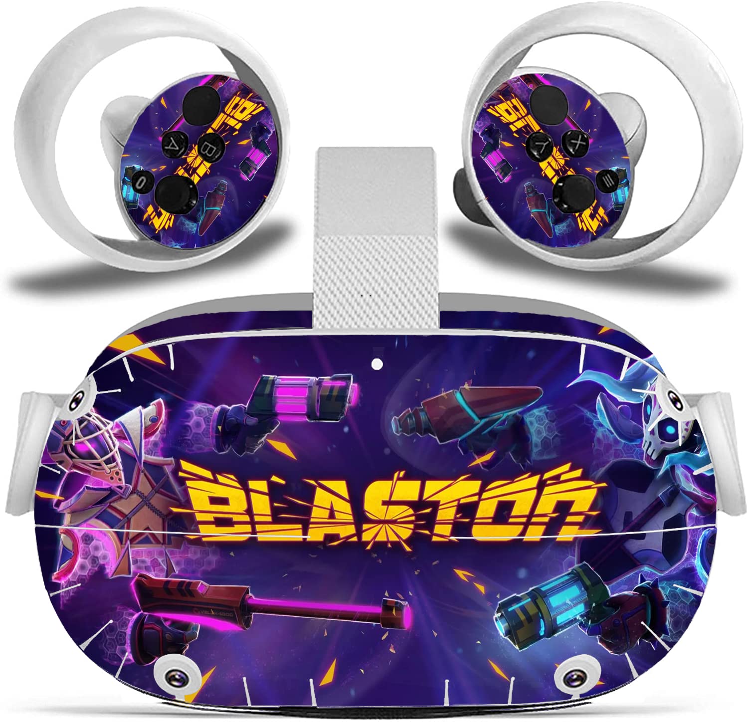 Oculus Quest 2 VR Headset & Controller Skin - Protective Vinyl Decal Cover for Virtual Reality Gaming - Perfect for VR Enthusiasts & Competitive Gamers