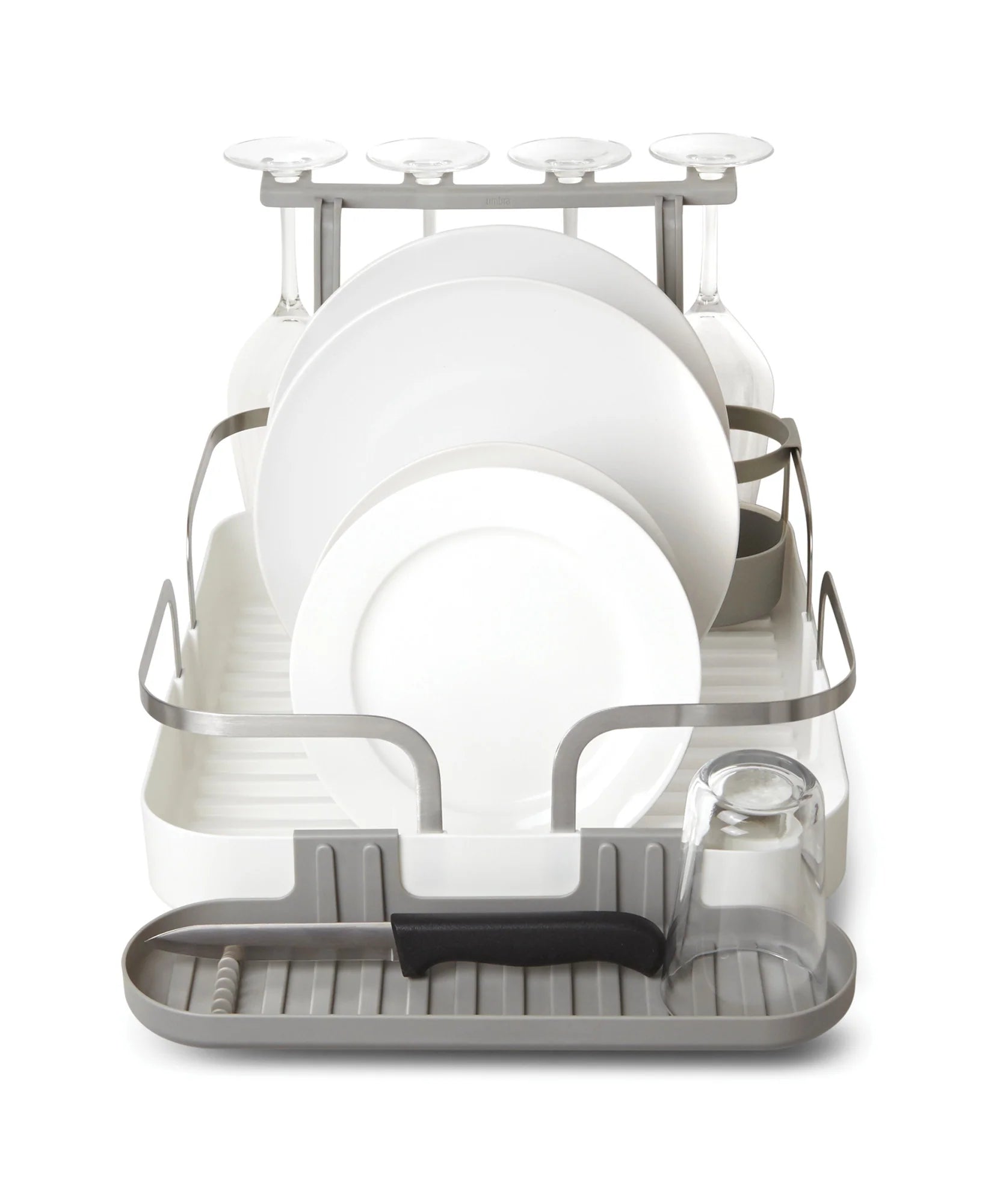 Stainless Steel Holster Dish Rack - Space Saving Kitchen Organizer for Plates, Bowls & Utensils - Perfect for Small Apartments, RVs & Compact Kitchens