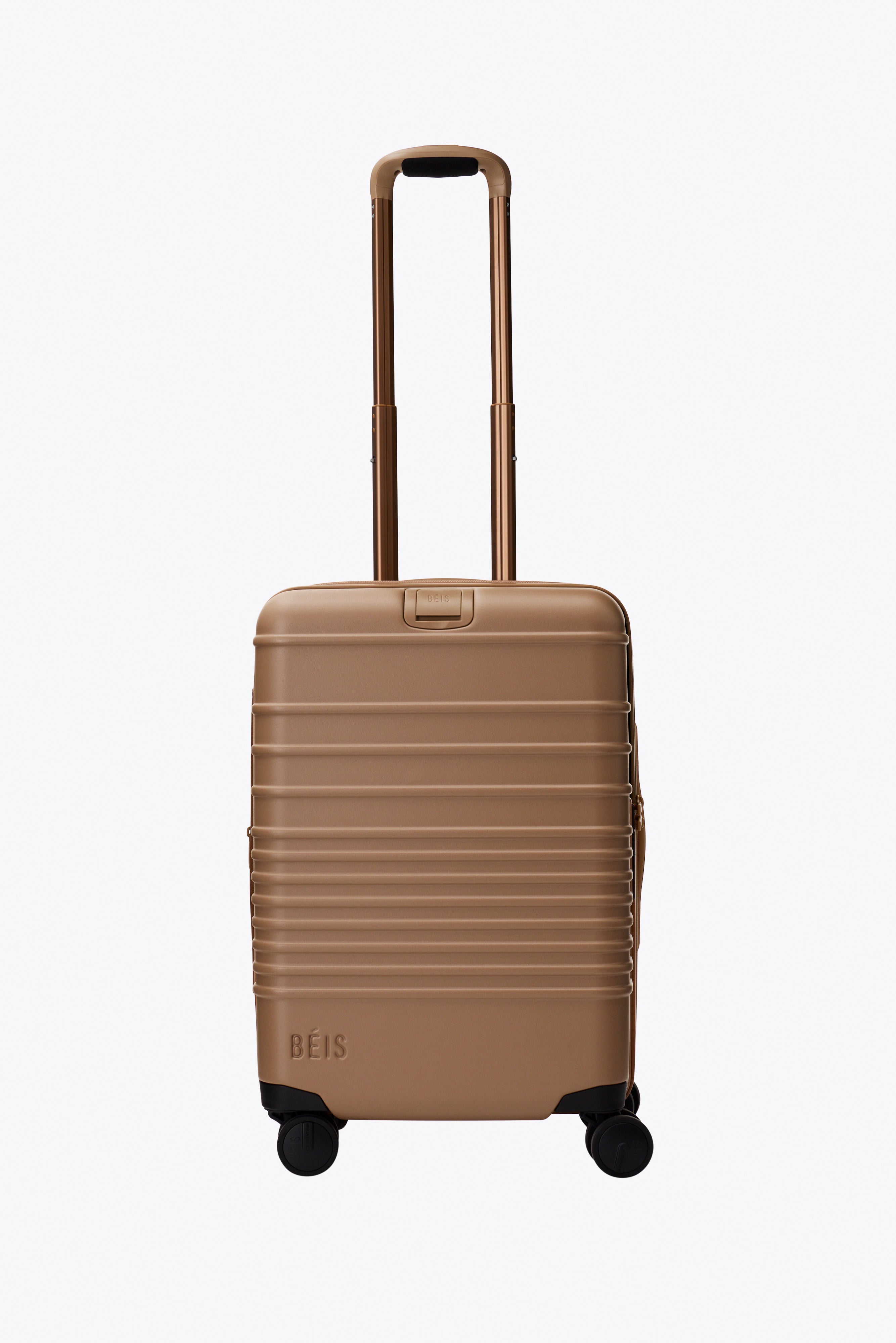Premium Camel-Colored Carry-On Roller Luggage - Lightweight & Durable for Business Travel & Weekend Getaways