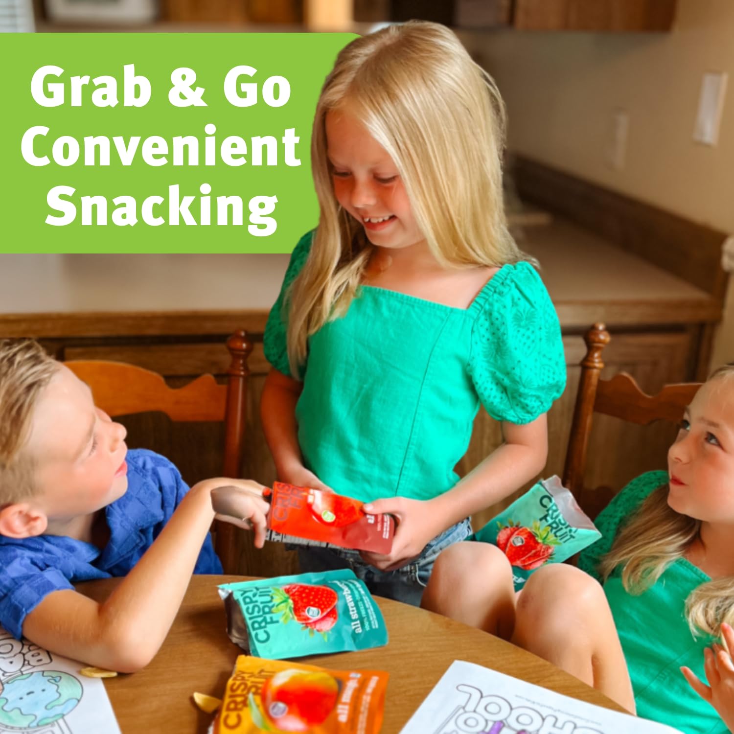 Best Freeze Dried Fruit Variety Pack - 16 Count Crispy Snacks (243g) | Healthy On-the-Go Snacking, Lunch Box Treats & Camping Food