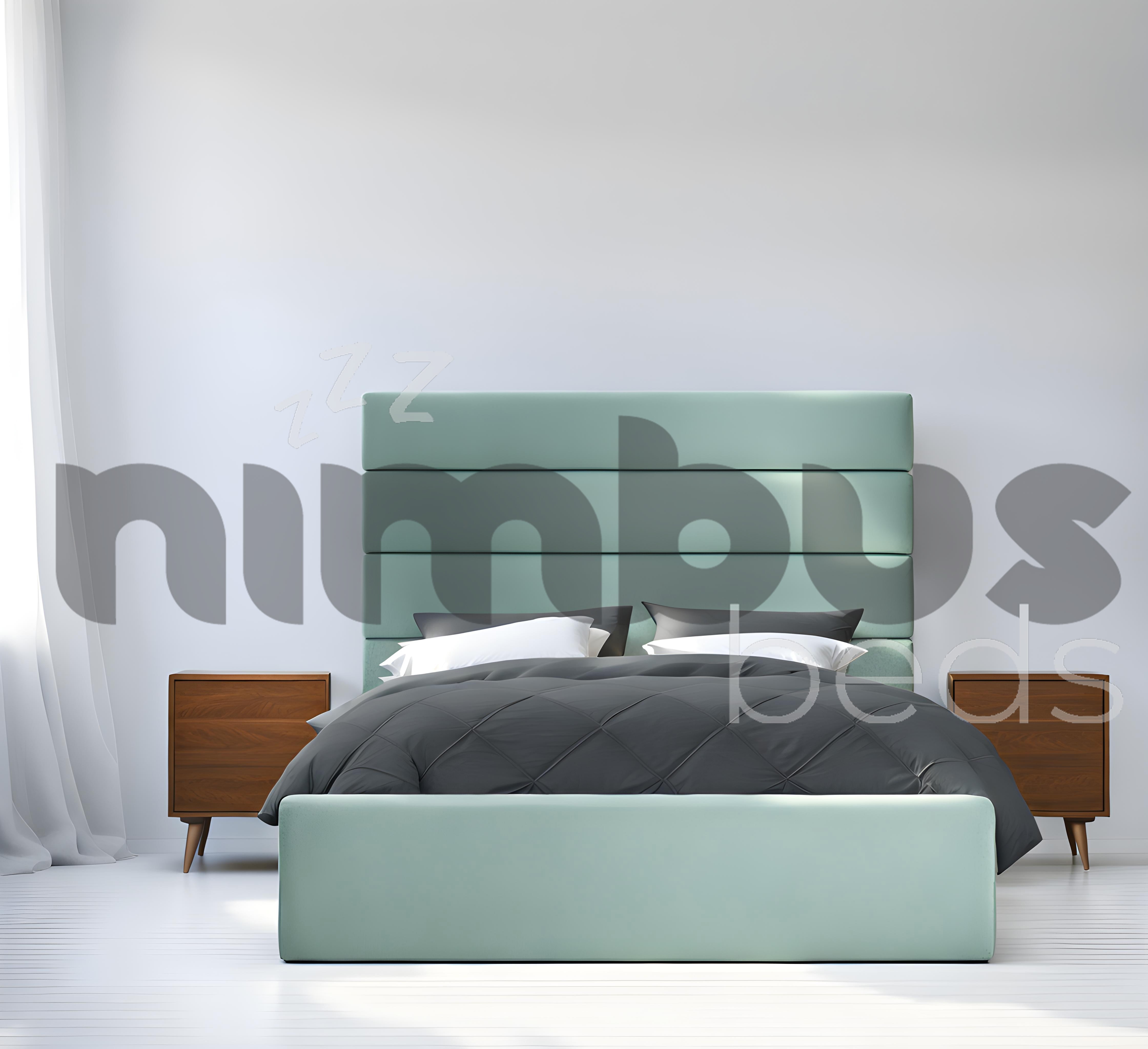 Modern 3-Panel Bed Frame - Sturdy & Stylish Platform Bed for Bedroom, Guest Room, or Dorm | Easy Assembly & Space-Saving Design