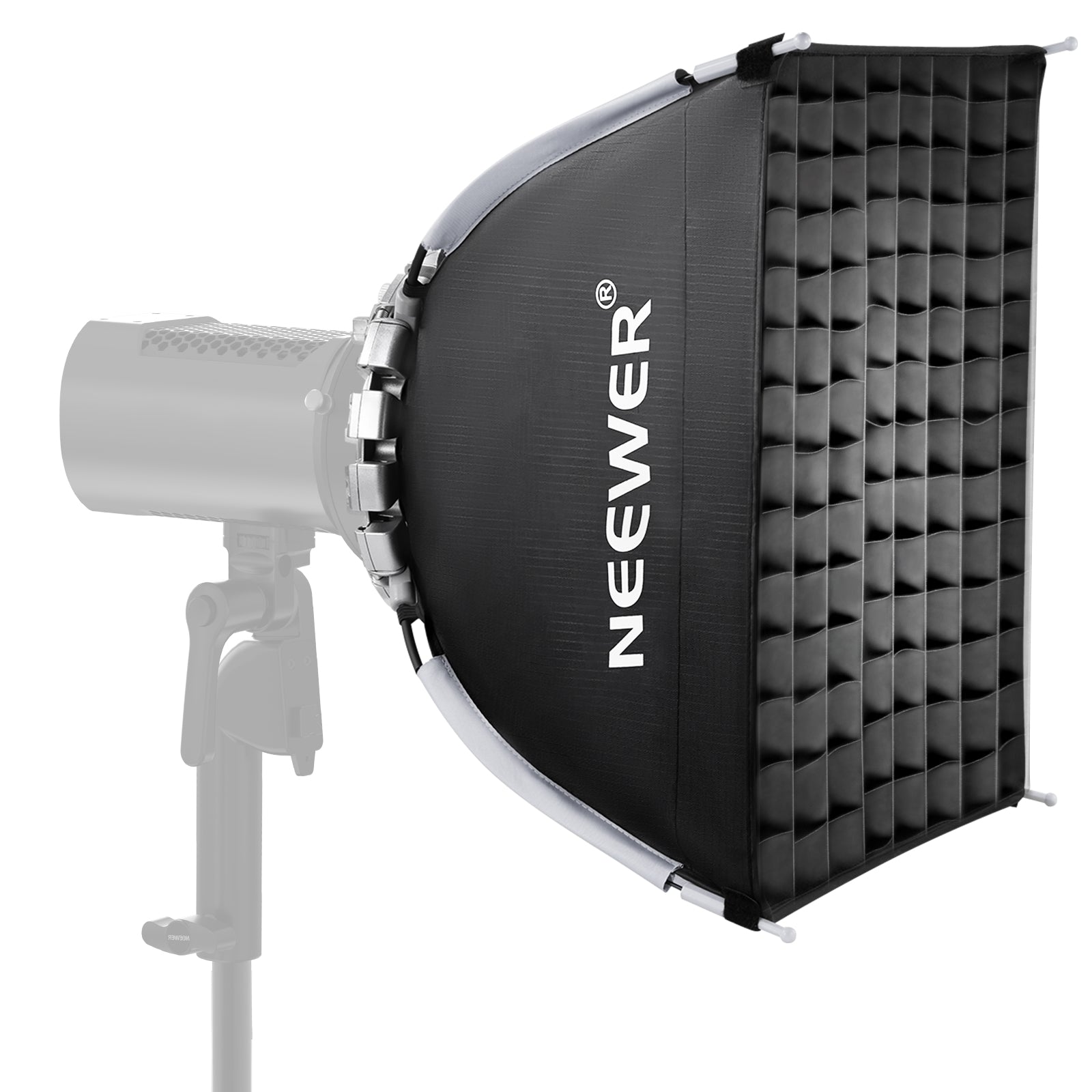 NEEWER NS15S 15.7x15.7 Inch 40x40cm Square Softbox Lighting Diffuser for Photography Studio, Portrait & Product Shots - Perfect for YouTube, TikTok & Live Streaming