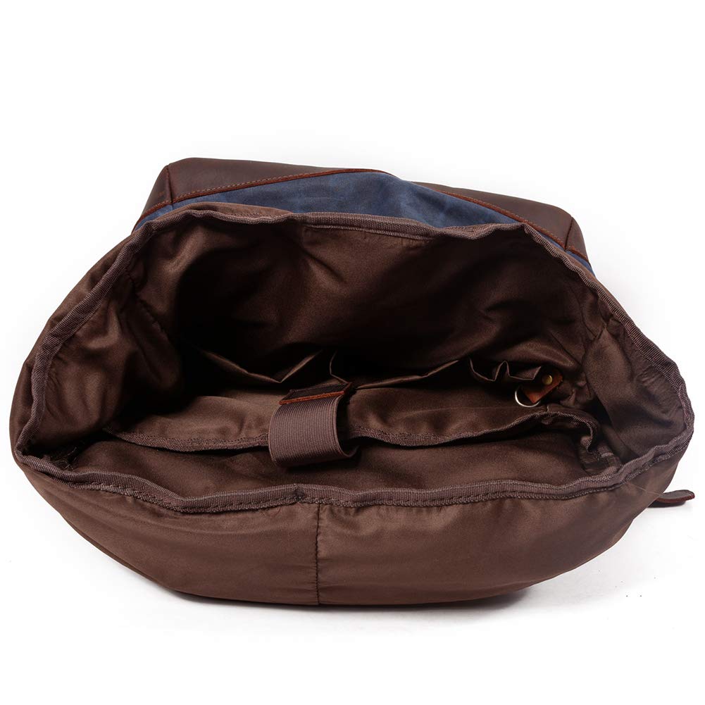 Vintage Waterproof Canvas Laptop Backpack - 17