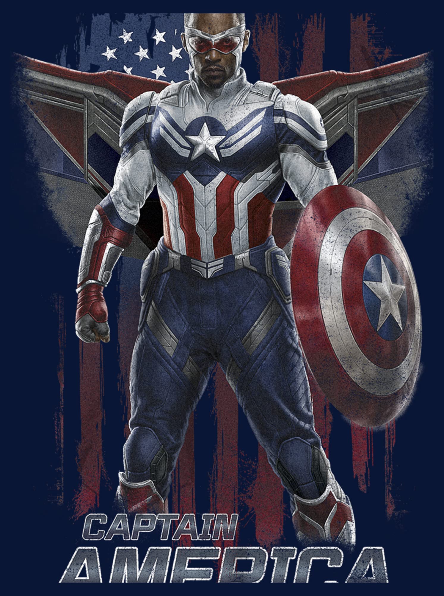 Marvel The Falcon and The Winter Soldier Captain America Boys' Graphic T-Shirt | Superhero Costume & Cosplay | Perfect for Halloween, Comic Con & Marvel Fan Events