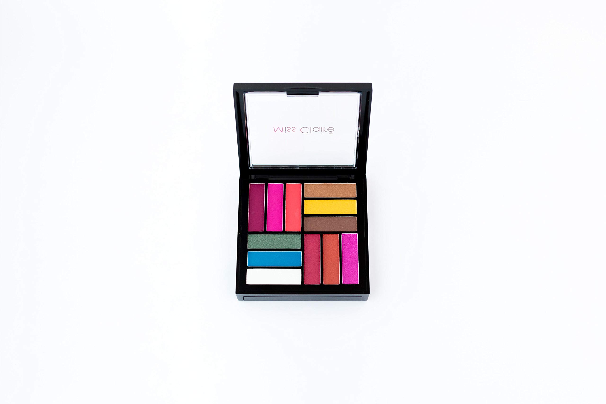 Miss Claire Makeup Palette 9944-2 - 12 Color Eyeshadow & Blush Set (22.7g) for Day & Night Looks | Cruelty-Free & Vegan Beauty Essentials for Professional Makeup Artists & Beginners