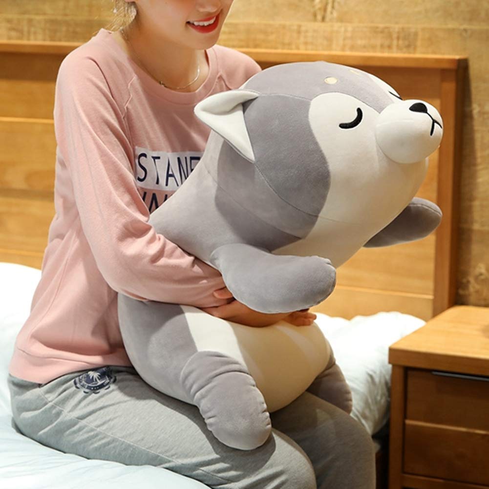 Soft Husky Plush Pillow - 29.5