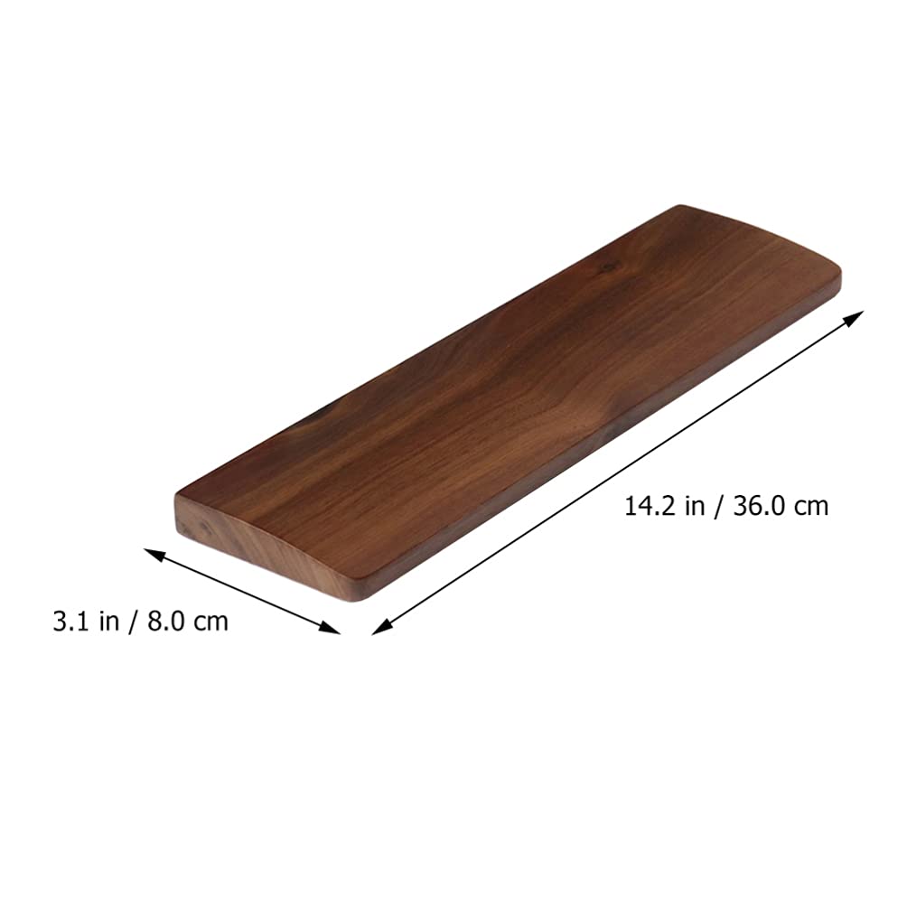 Ergonomic Wooden Keyboard Wrist Rest - Comfortable Hand & Wrist Support Pad for Laptop & Computer - Perfect for Office, Gaming & Long Typing Sessions