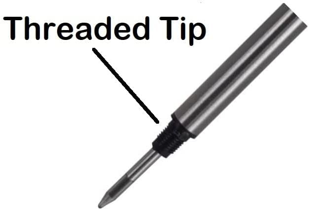 Monteverde Soft Roll Rollerball Pen Refills 5-Pack - Medium Point M23 Threaded Tip Dark Blue - Compatible with Montblanc Capped Pens - Premium Pen Refills for Smooth Writing - Ideal for Office, School & Everyday Use