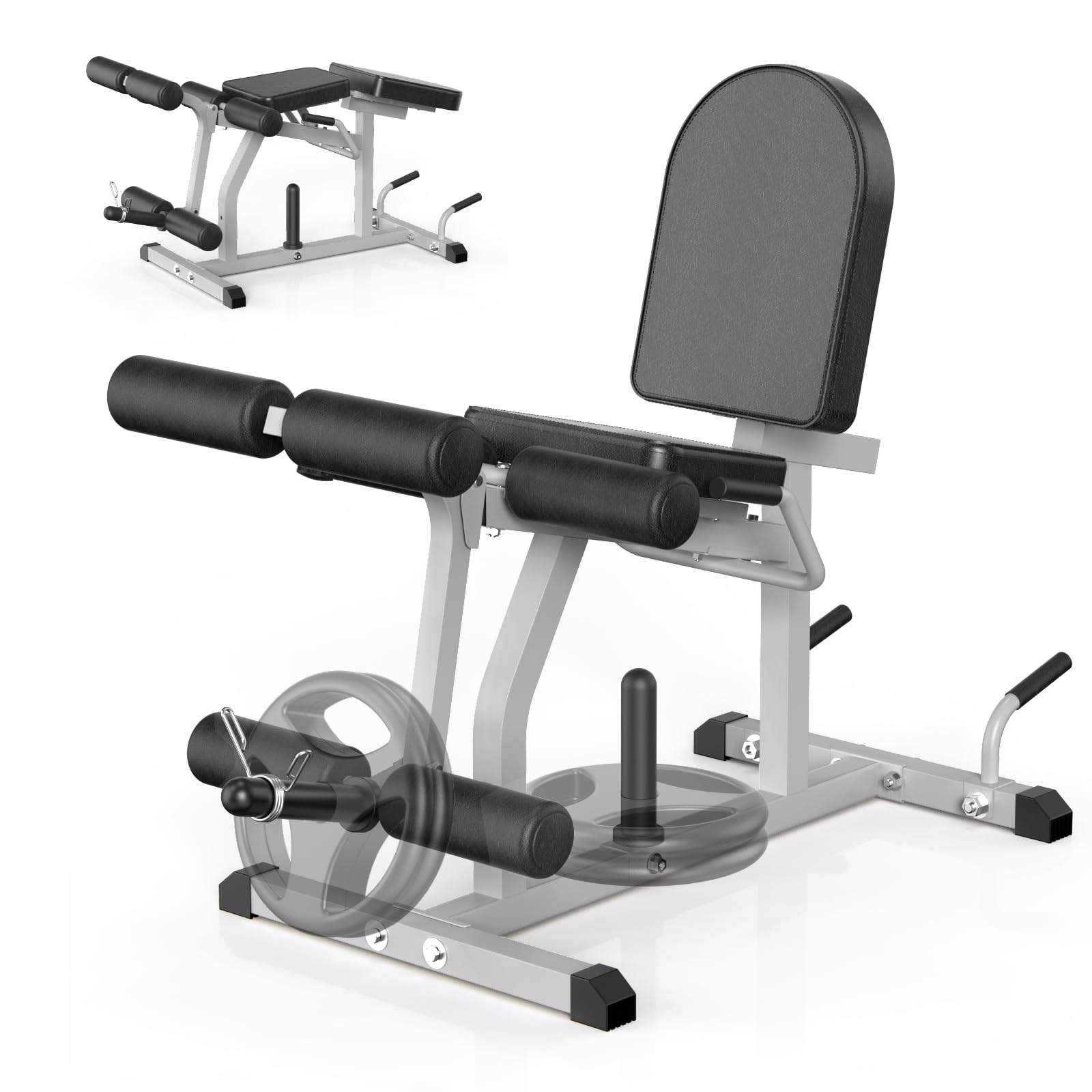 2-in-1 Adjustable Leg Extension and Curl Machine for Home Gym - 660lbs Weight Capacity - Smooth Transition Between Exercises - Perfect for Leg Workouts and Strength Training