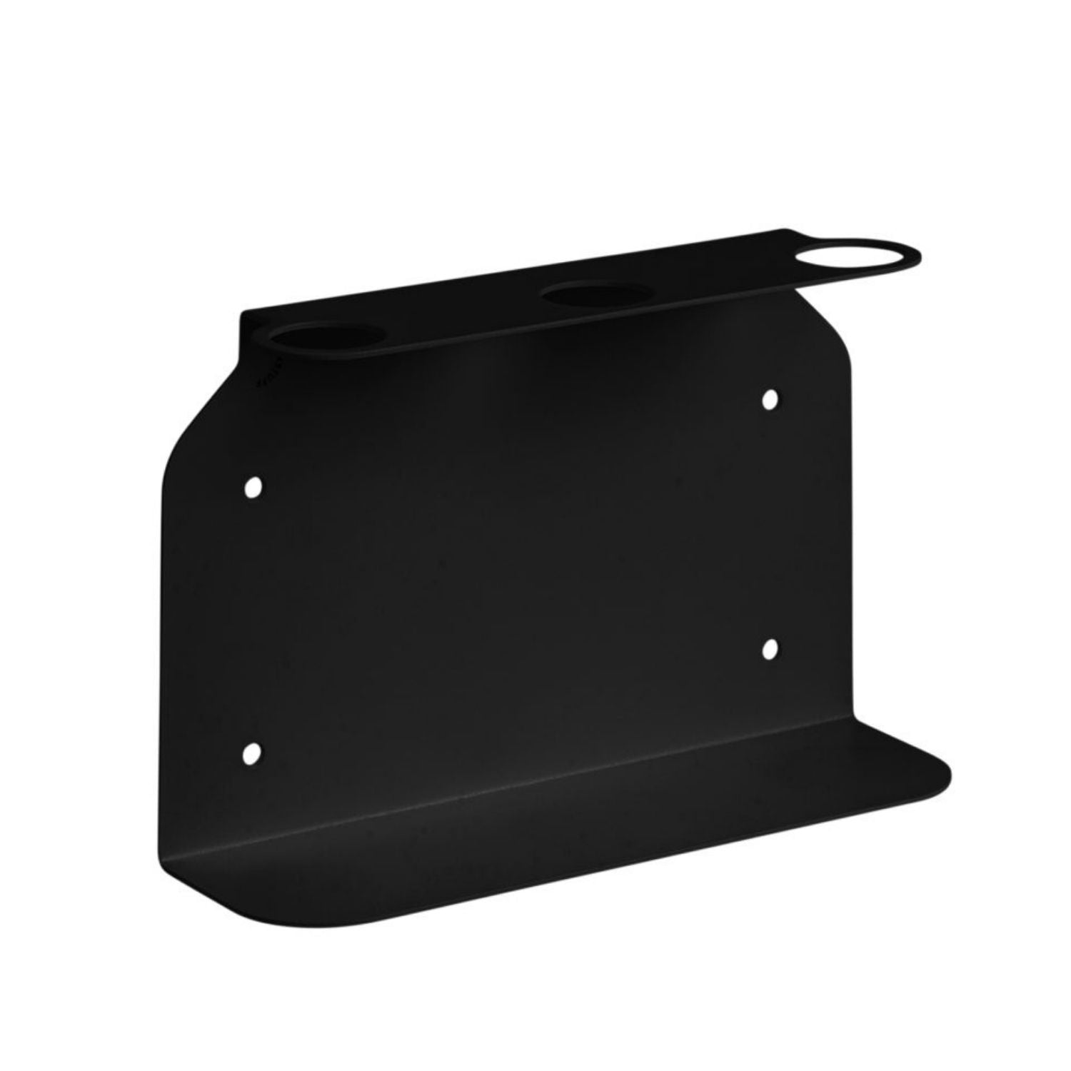 DESIGNSTUFF Triple Soap Dispenser Holder - Black | Wall-Mounted Bathroom Organizer for Kitchen, Bathroom & Laundry Room