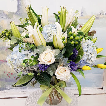 Premium Seasonal Garden Luxury Bouquet - Fresh Cut Flowers for Home Decor, Wedding Centerpieces & Gift Giving