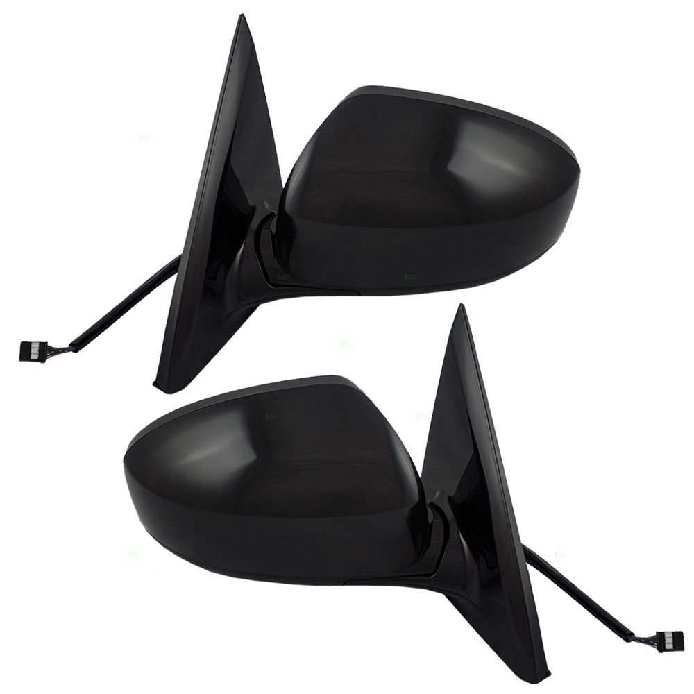 Heated Power Side View Mirrors with Memory Function - Compatible with 2013-2016 Nissan Pathfinder (Driver & Passenger Side, Part# 963023KA9C 963013KA9C) - Perfect for Winter Driving & Enhanced Visibility
