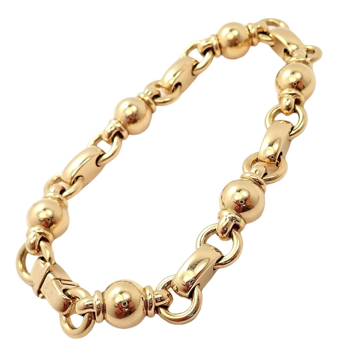 Authentic Vintage Chanel 18k Yellow Gold Classic Link Bracelet | Luxury Fashion Jewelry for Women | Perfect for Parties, Weddings & Special Occasions