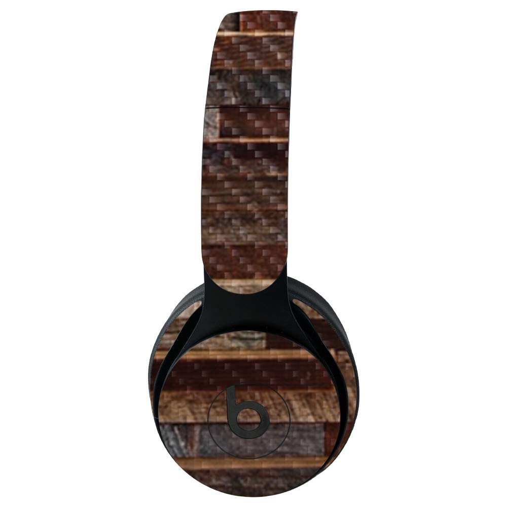 Premium Carbon Fiber Skin for Beats Solo Pro Wireless Headphones - Protective & Durable Woody Texture Wrap | Easy to Apply & Remove | Made in USA | Perfect for Gym, Travel & Daily Use