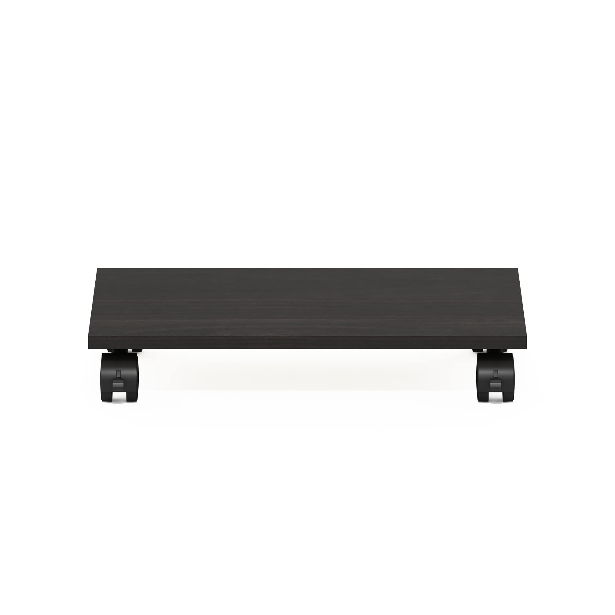 Furinno Econ Home Office Under Desk CPU/Printer Holder with Wheels - Space Saving Computer Tower Stand for PC, Laptop & Printer - Espresso Finish - Perfect for Small Spaces & Clutter-Free Workspaces