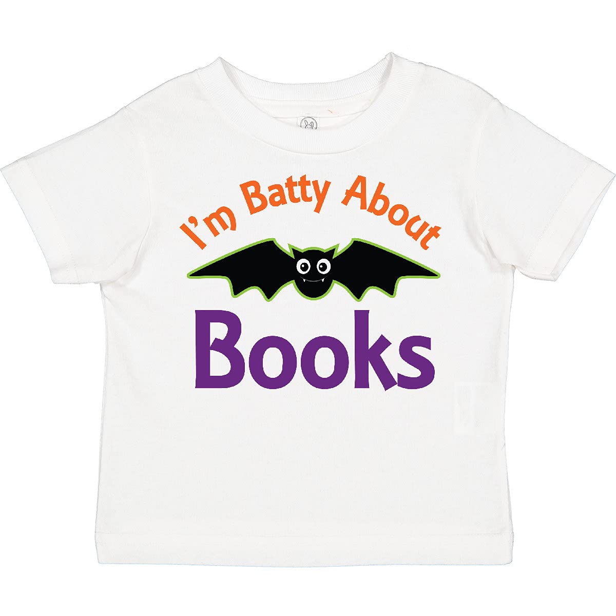 Batty About Books Toddler T-Shirt | Cute Bat Design Cotton Tee for Kids | Perfect for Reading Time & Book Lovers